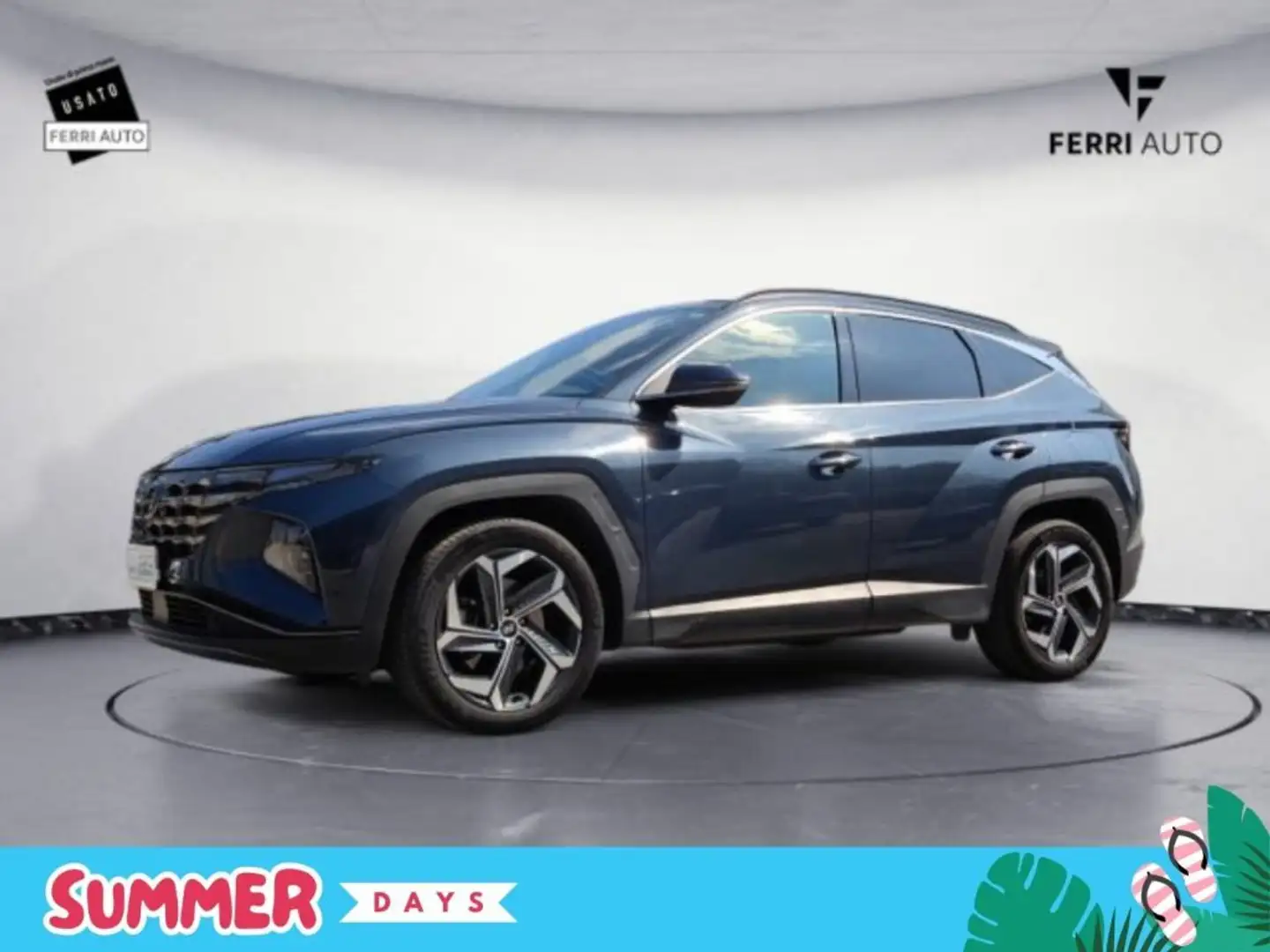 Hyundai TUCSON 1.6 HEV aut.Exellence Blauw - 1