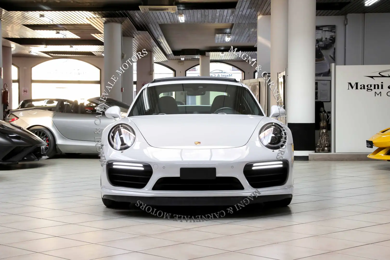 Porsche 911 991 TURBO S MK2|TETTO|BOSE|CHRONO|ASSE POST STERZ| Bianco - 2