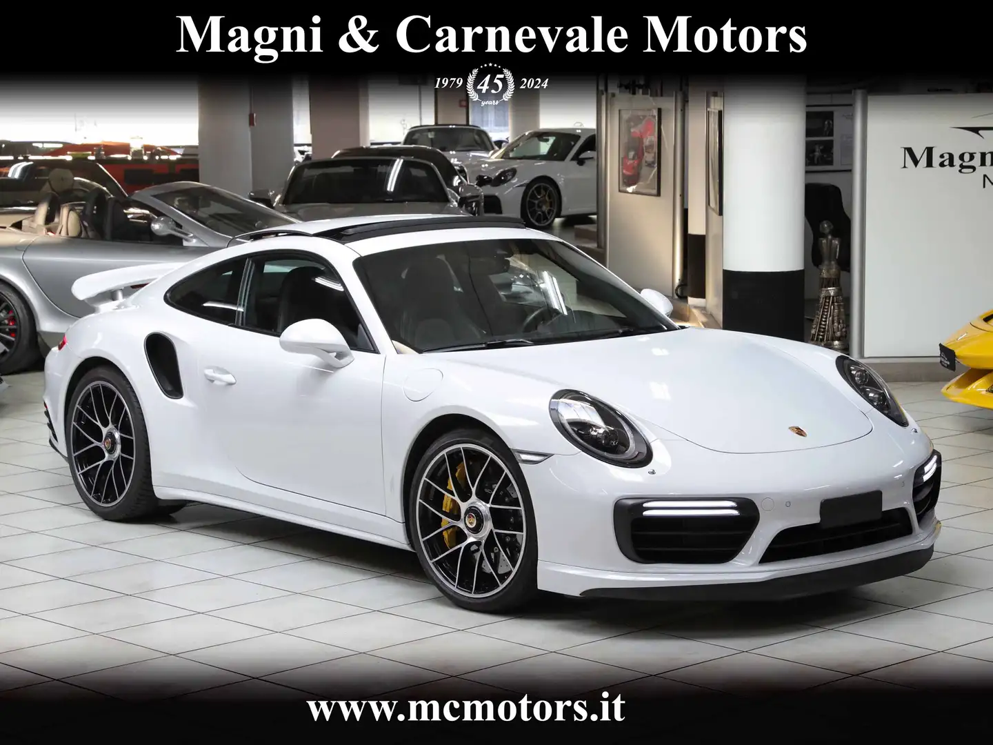 Porsche 911 991 TURBO S MK2|TETTO|BOSE|CHRONO|ASSE POST STERZ| Bianco - 1