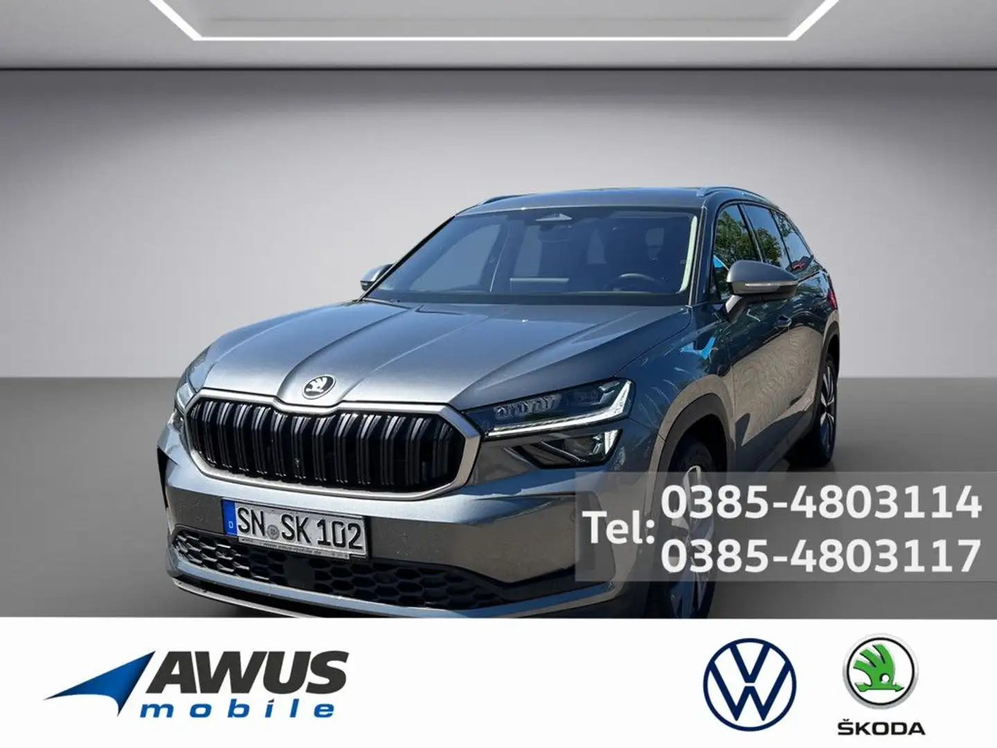Skoda Kodiaq 2.0TDI DSG 4x4 Selection AHK Grau - 1