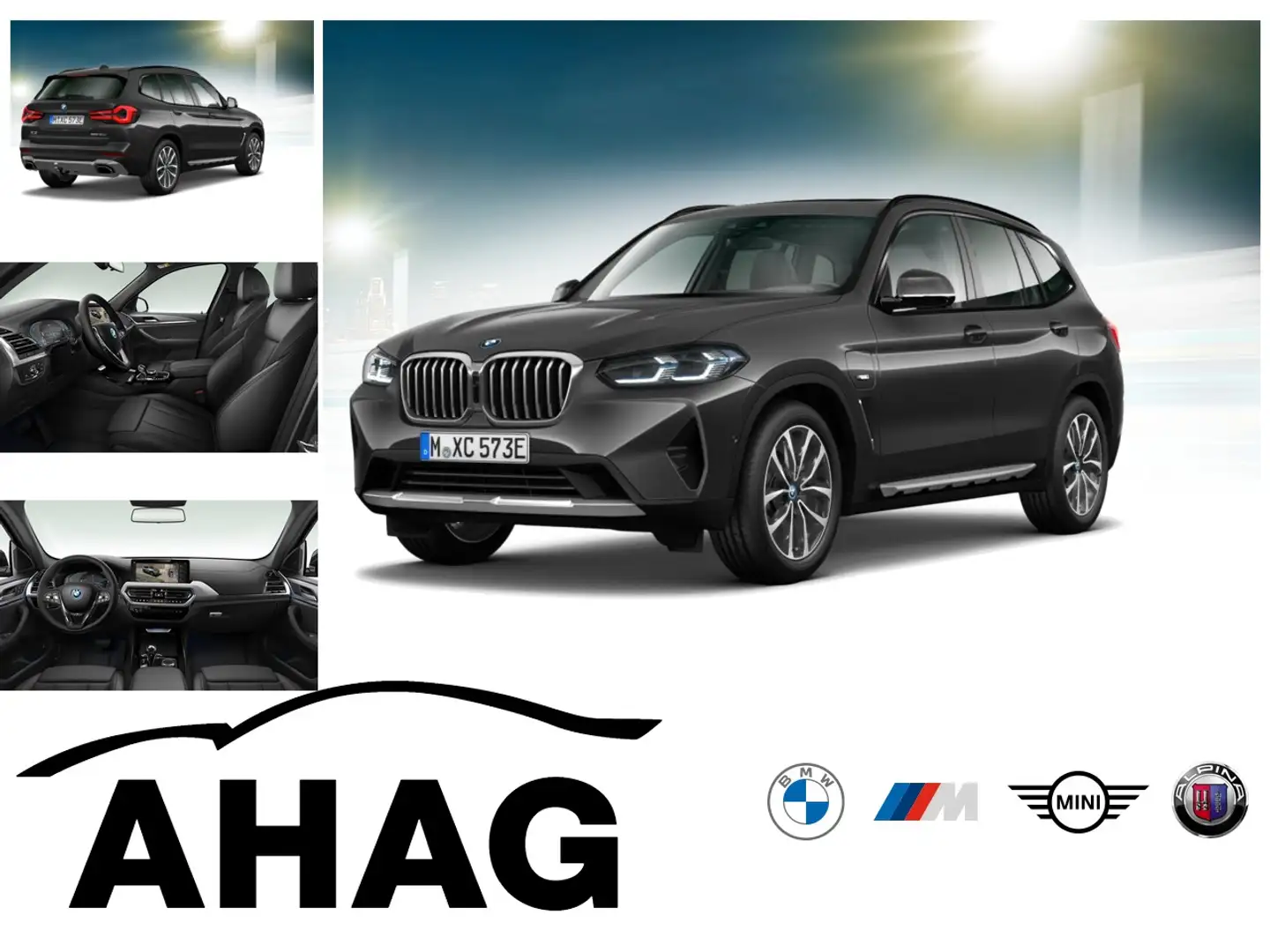 BMW X3 xDrive30e AT Innovationsp. Aut. EDC Panorama Grau - 1