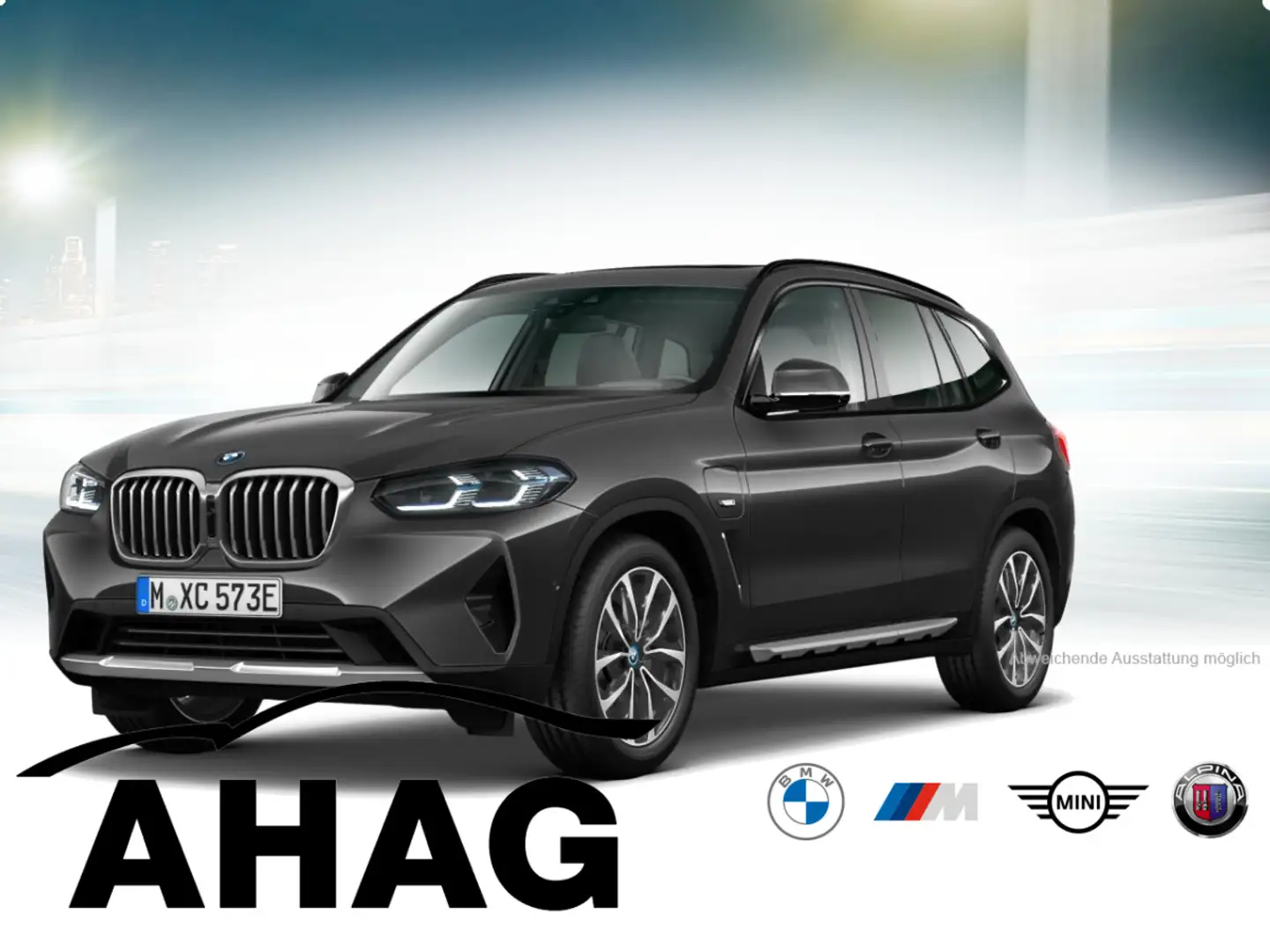 BMW X3 xDrive30e AT Innovationsp. Aut. EDC Panorama Grau - 2