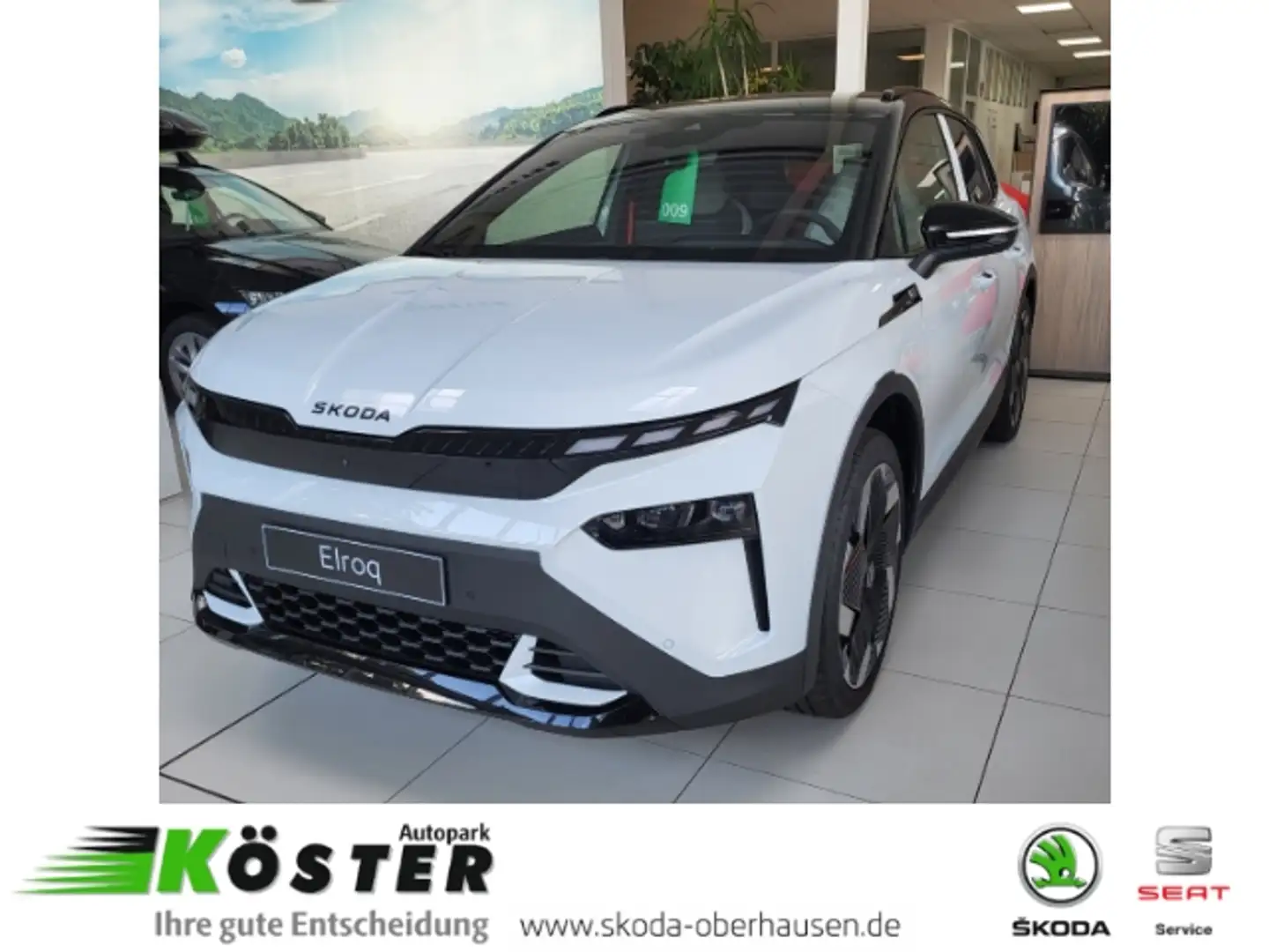 Skoda Elroq 85 First Edition 82 kWh Batterie Elektromotor 210 Blanc - 1