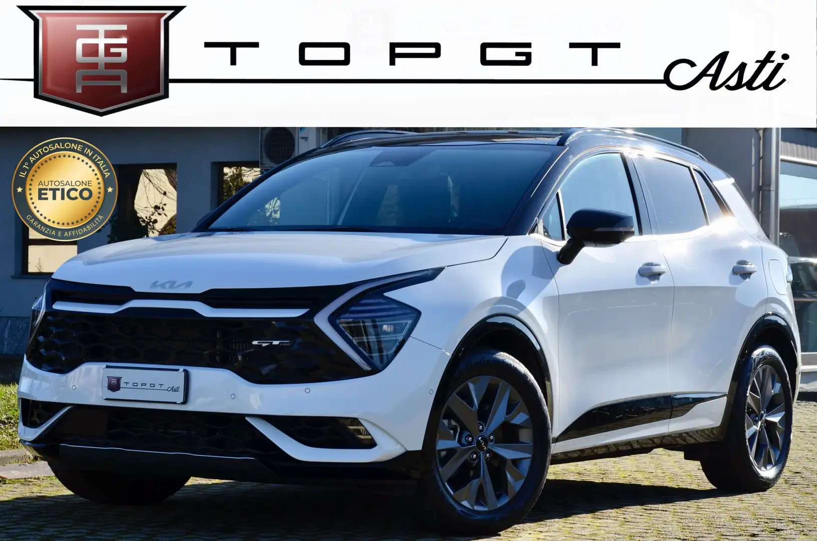 Kia Sportage 1.6 tgdi GT-line Sunroof Pack 180cv auto TETTO Bianco - 1