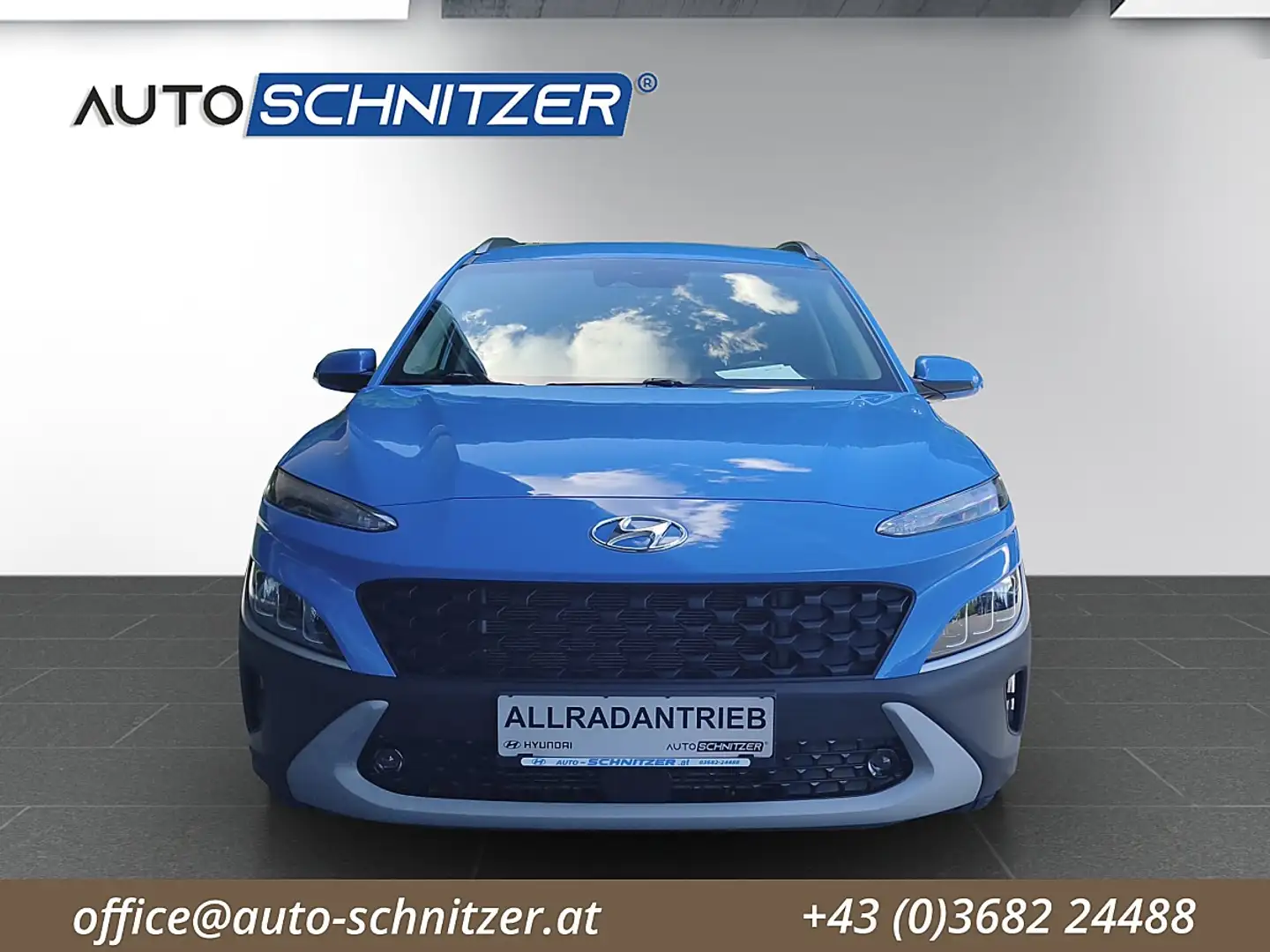 Hyundai KONA Kona 1,6 CRDi 48V 4WD Trend Line DCT Aut. Blau - 2