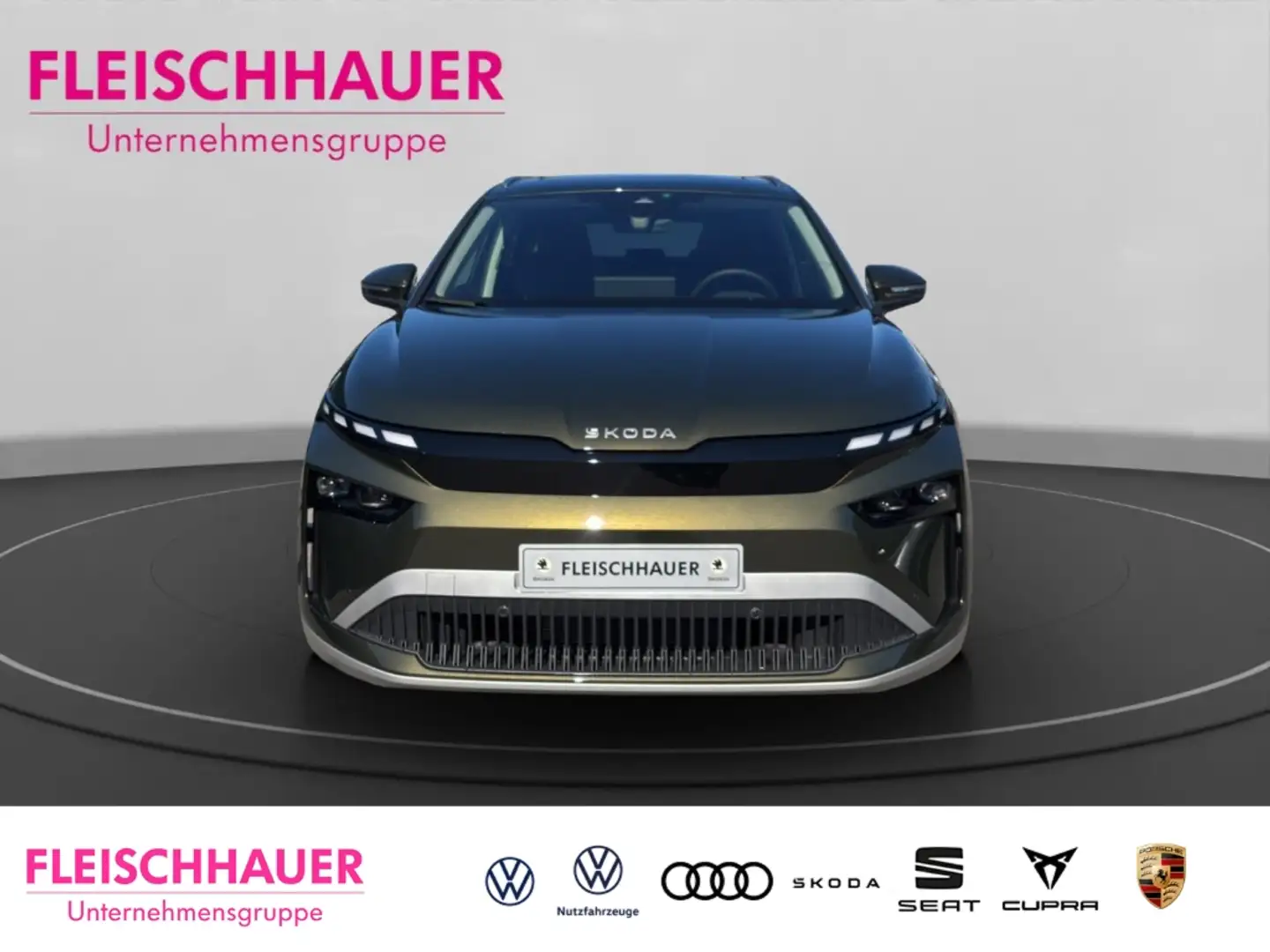 Skoda Enyaq 60 63 kWh Batterie Elektromotor 150 kW 1-Gang-Auto Grün - 2