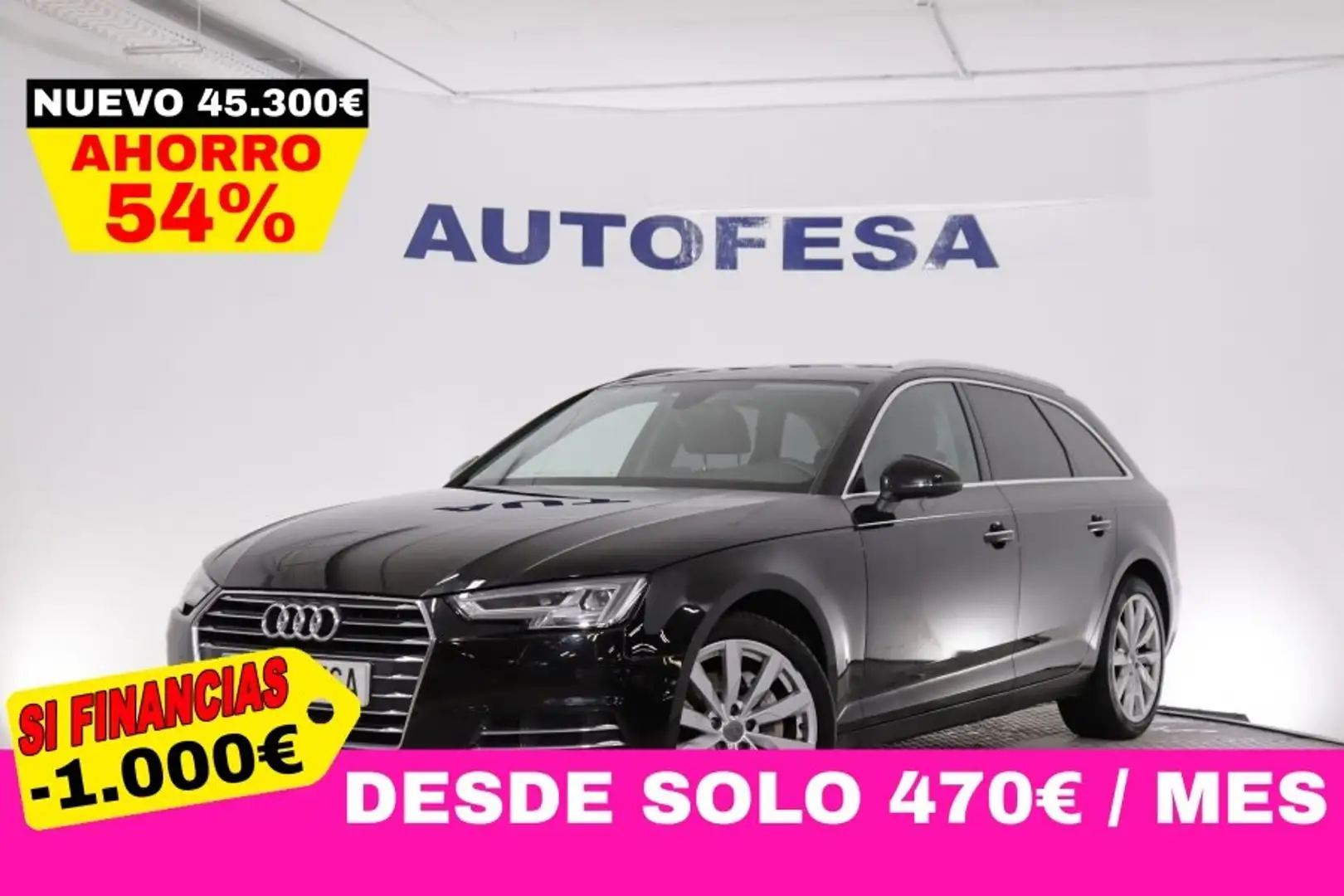Audi A4 AVANT 2.0TDI AUTO 190cv 5P # NAVY, PARKTRONIC Negro - 1