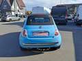Fiat 500C 500 1.2i Lounge*CABRIO 1STE EIGENAAR AIRCO 69000KM Bleu - thumbnail 5