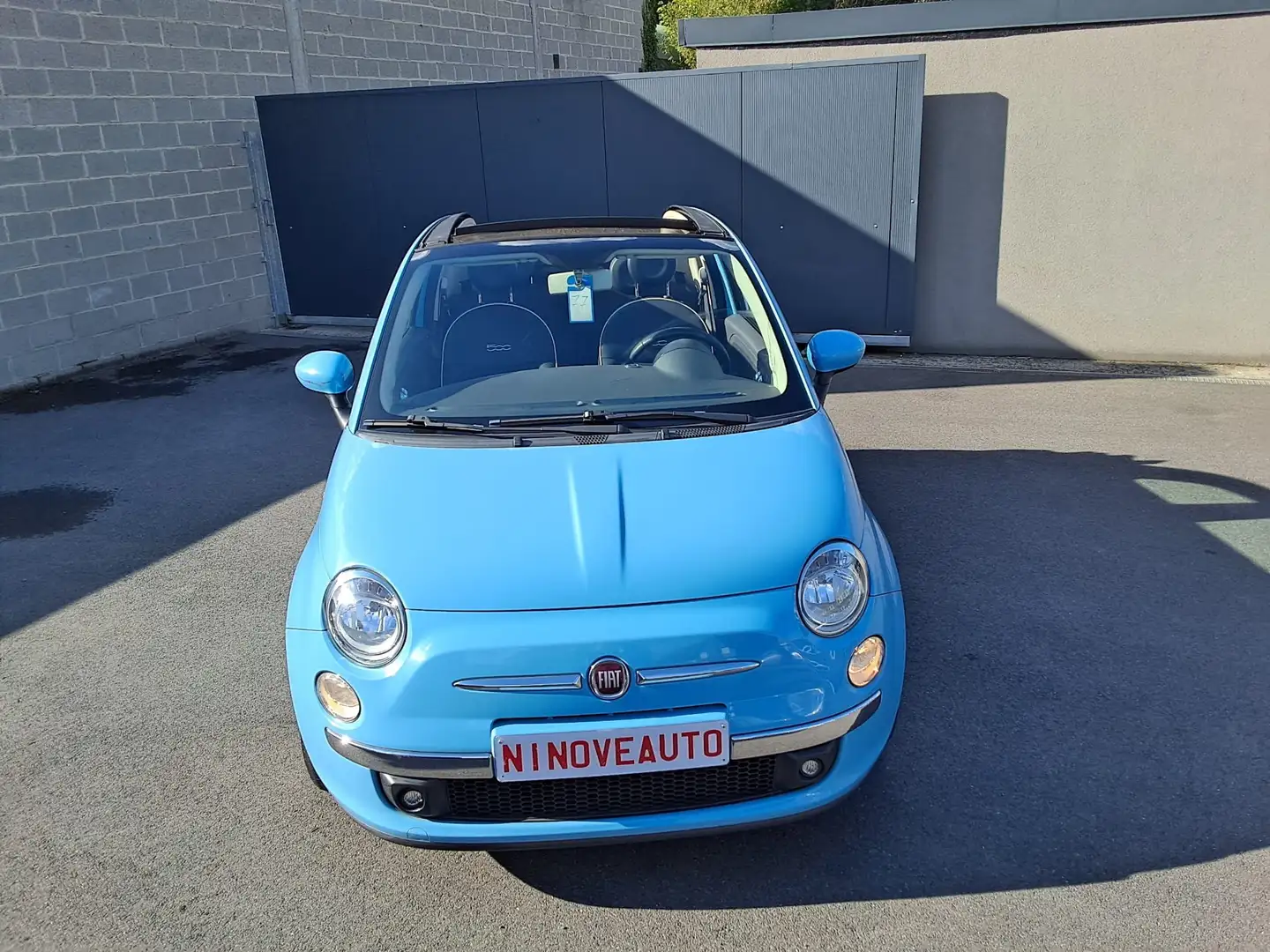 Fiat 500C 500 1.2i Lounge*CABRIO 1STE EIGENAAR AIRCO 69000KM Bleu - 2