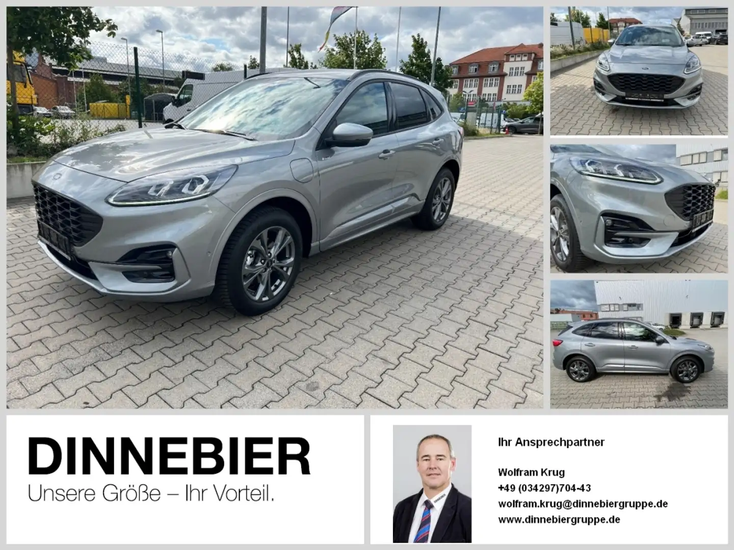 Ford Kuga ST-Line X LED+AHK+Kamera+Winterpaket Silber - 1