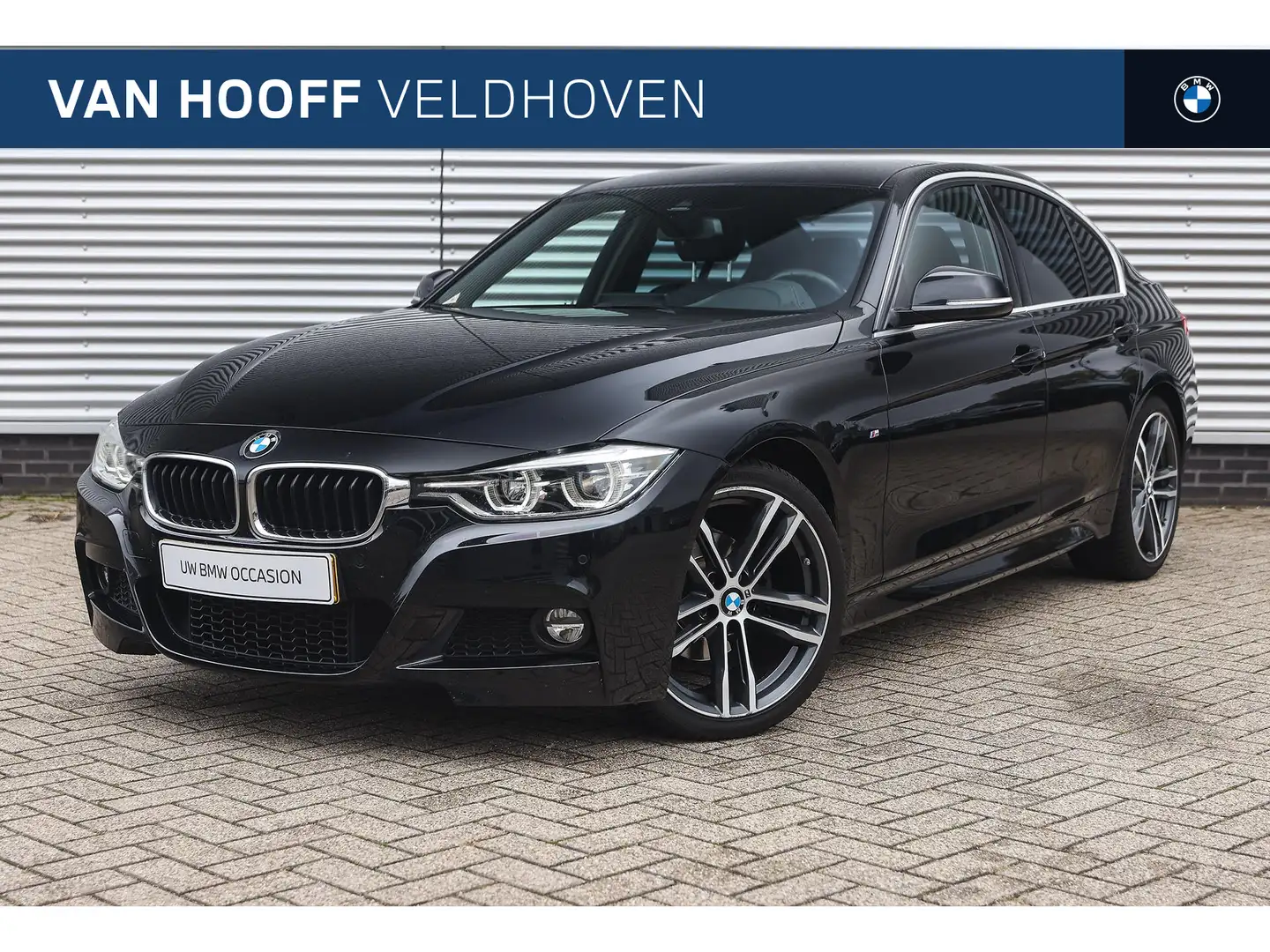 BMW 320 3 Serie 320i High Executive M Sport Automaat / Spo Zwart - 1