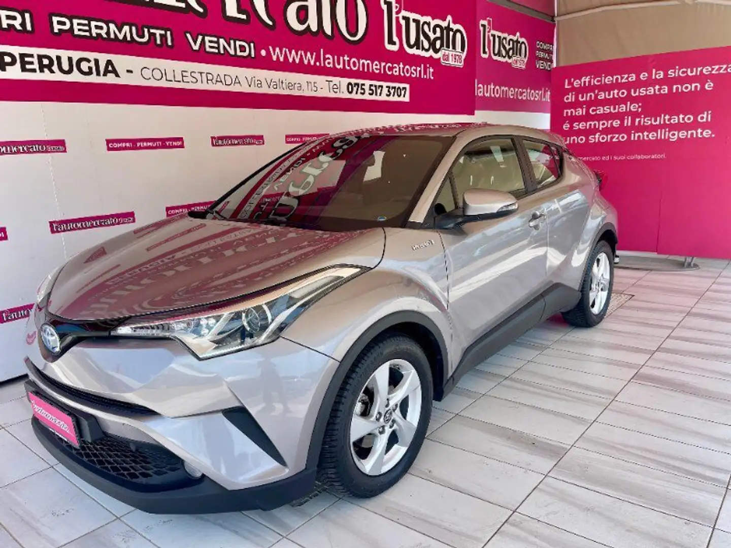 Toyota C-HR C-HR 1.8 Hybrid E-CVT Active Argento - 1