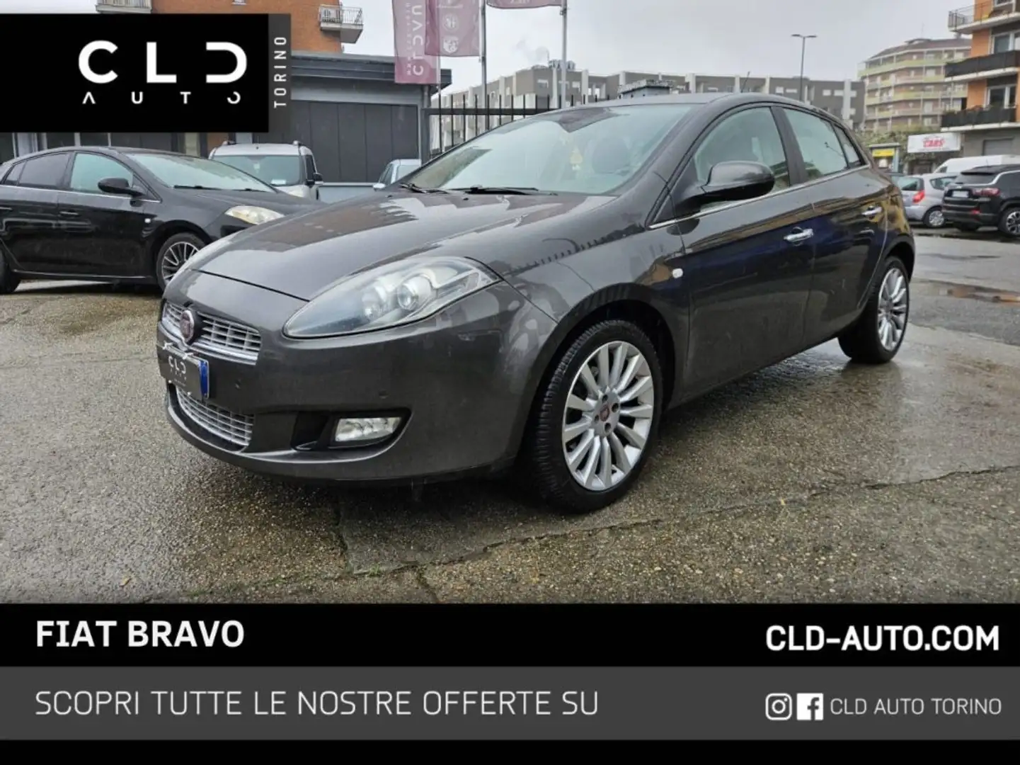 Fiat Bravo 1.6 MJT 120 CV DPF Gris - 1