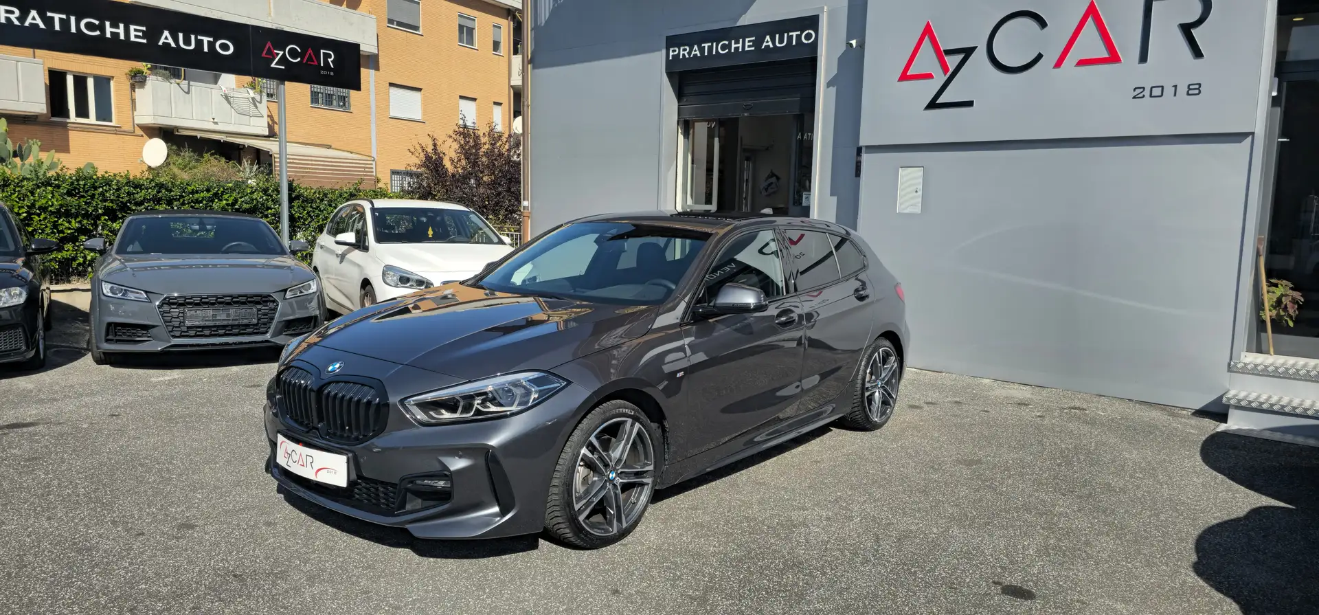 BMW 118 118i Msport 140cv LED HEAD UP LUCI AMBIENTE Grijs - 1
