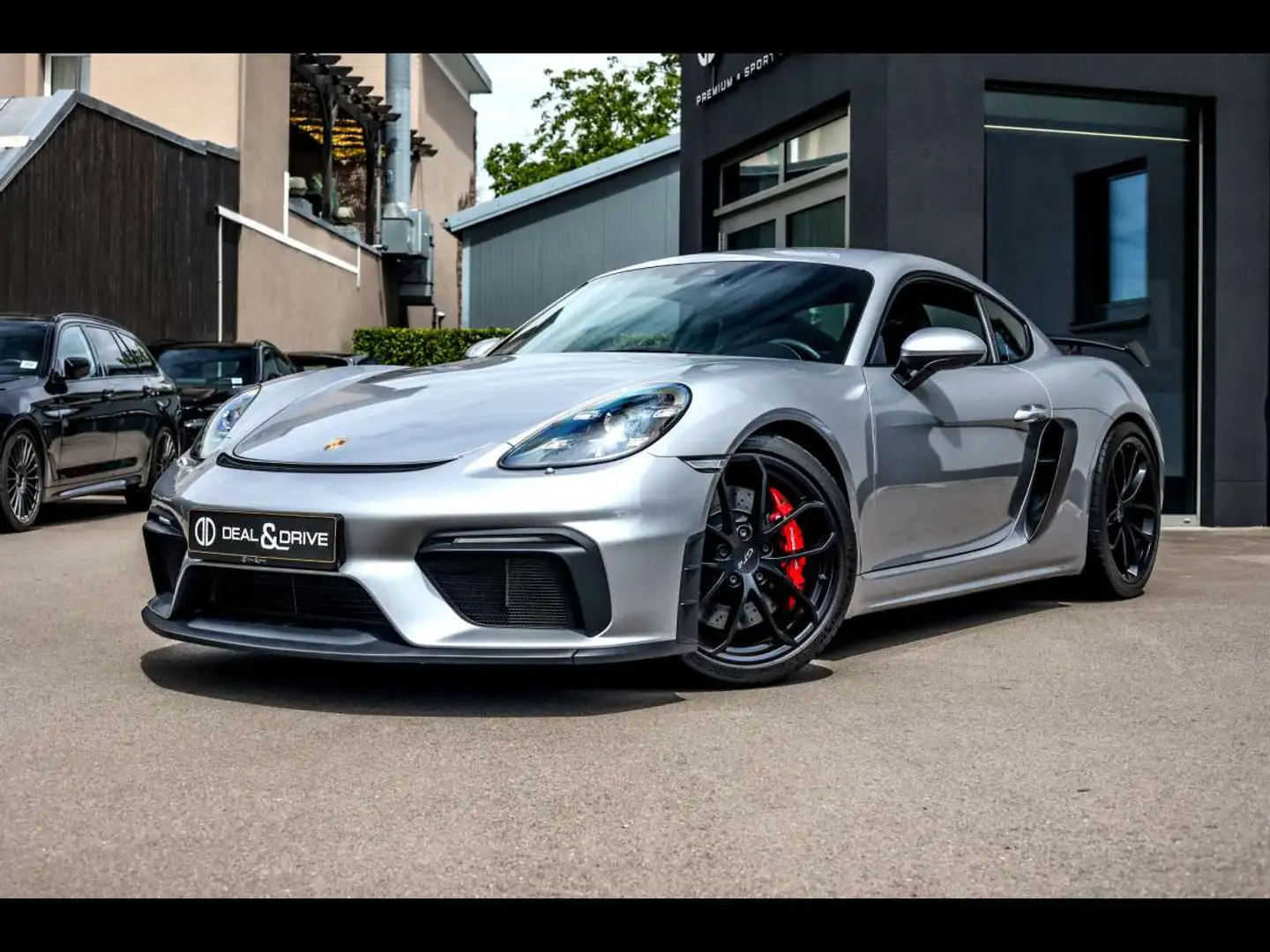 Porsche Cayman 718 GT4 PDKCARBONCHRONOCARPLAYBOSEKAM Gris - 1