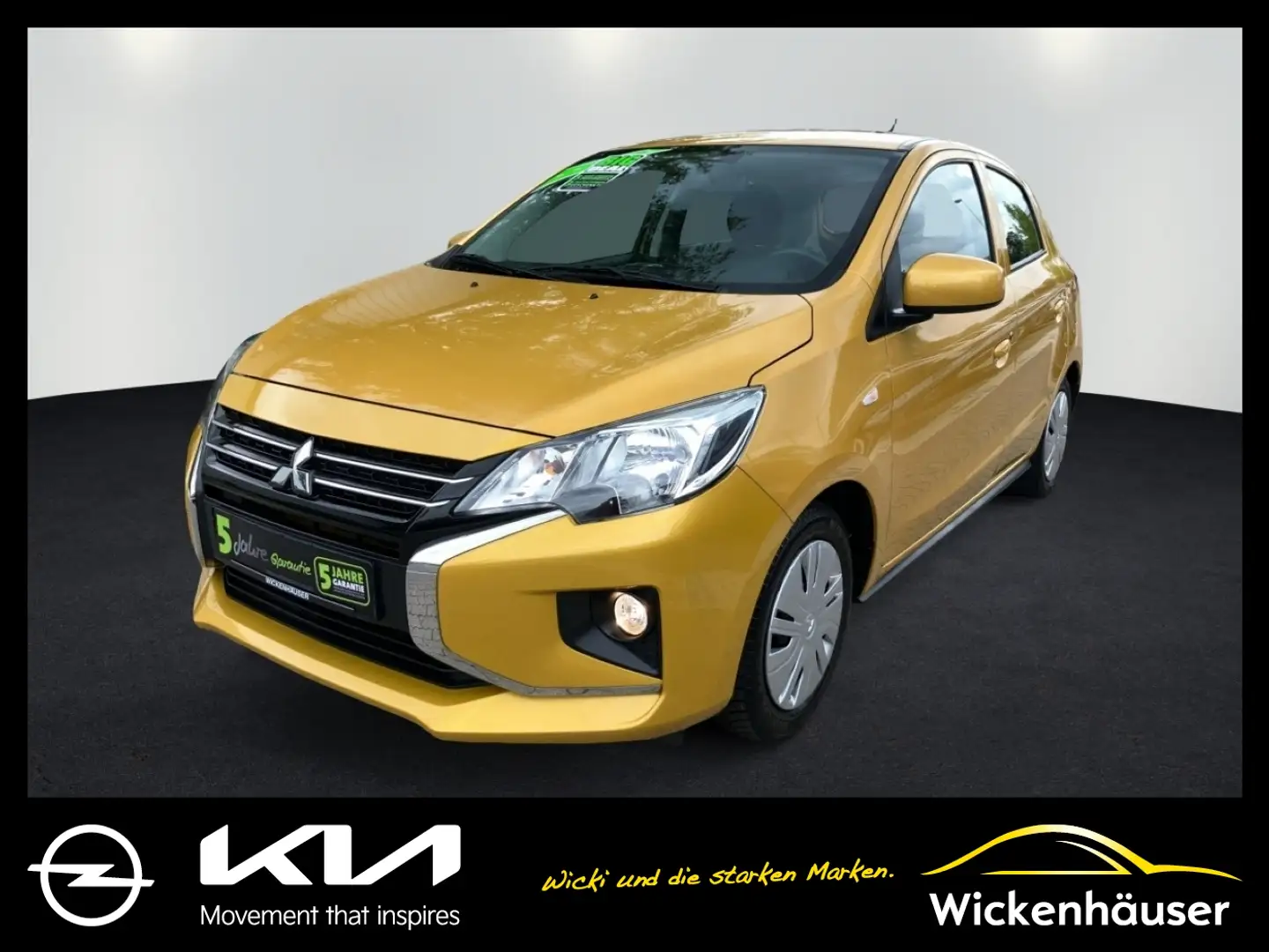 Mitsubishi Space Star 1.2 Spirit Klima Bluetooth ZV eFH Geel - 1