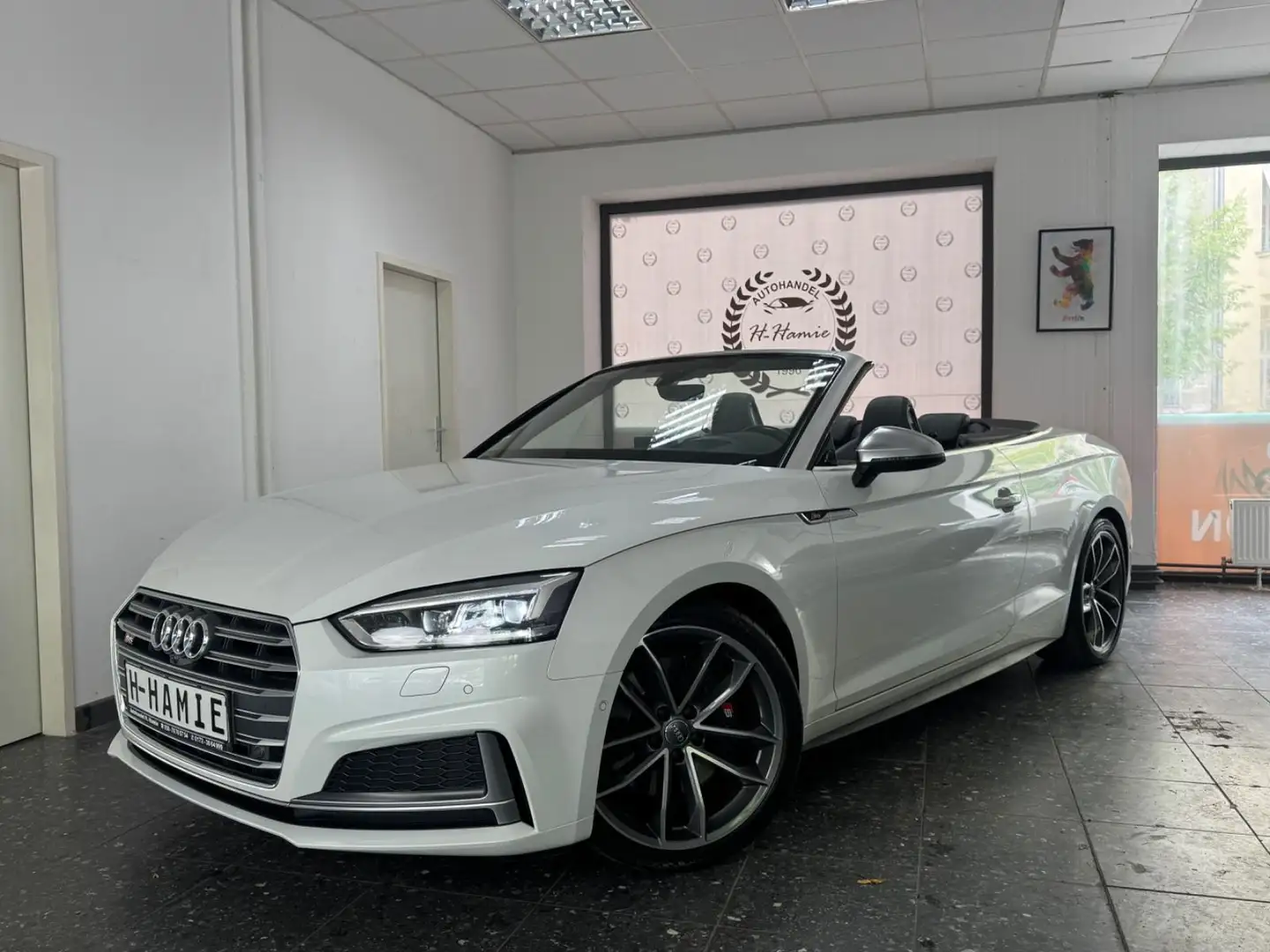Audi S5 CABRIO KEYLESS CARBON B&O 360 HUD T-WINKEL Weiß - 1