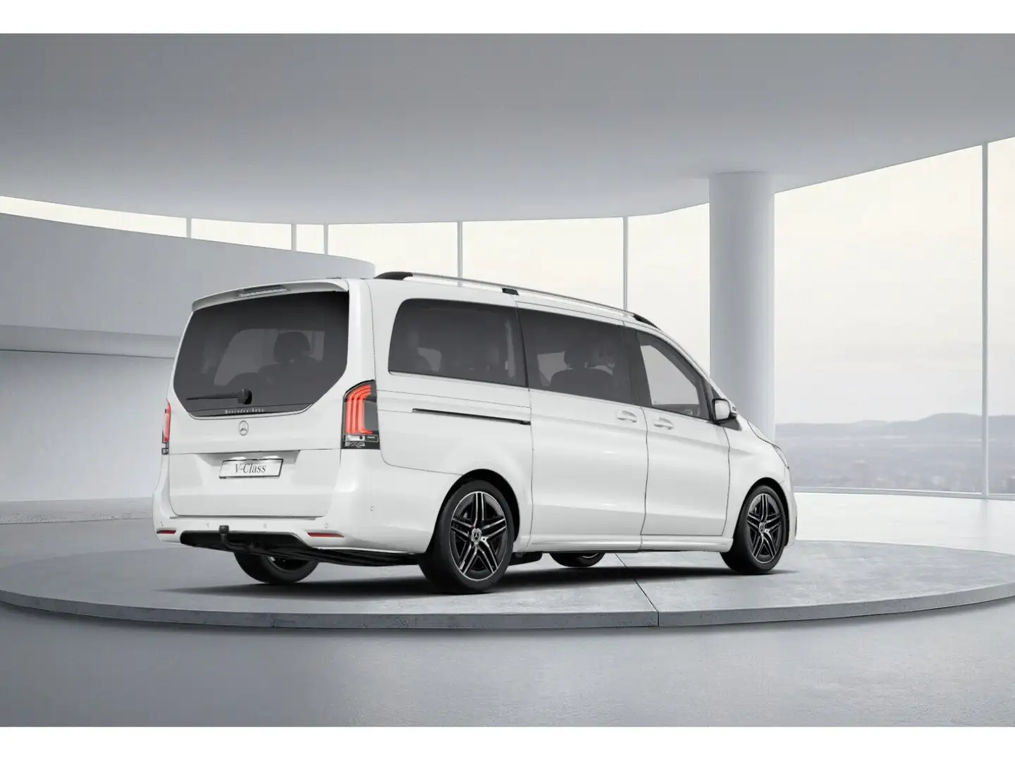 Mercedes-Benz V 300 d AVANTGARDE Lang AMG Pano+AHK+Tisch+eSitz Weiß - 2