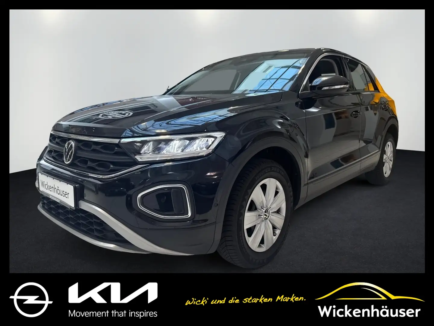 Volkswagen T-Roc 1.0 TSI +ParkAss. LED W-Paket PDC Noir - 1