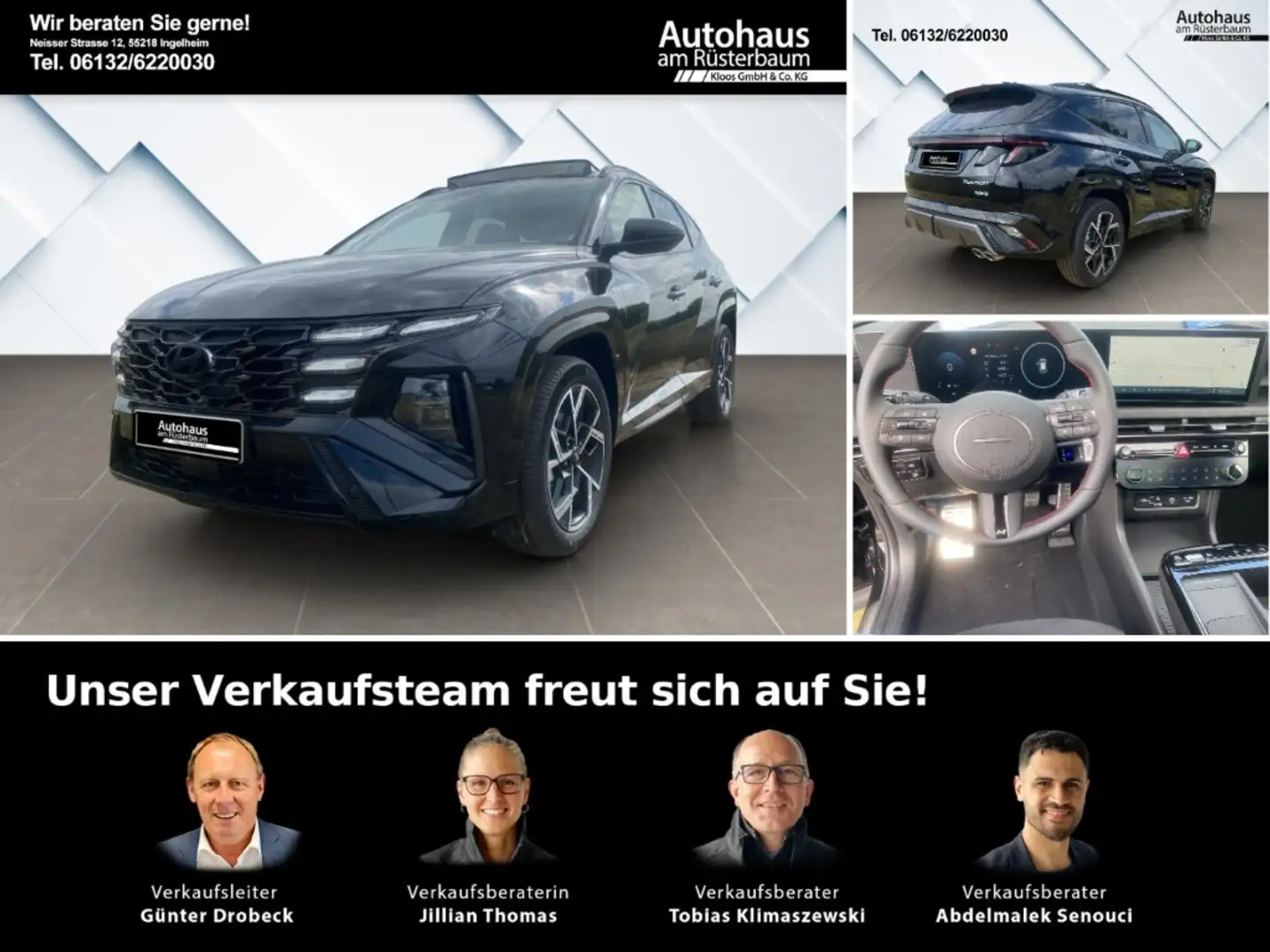 Hyundai TUCSON N Line Hybrid 4WD (MY25) Sitz-Paket, Panoramadach Zwart - 1