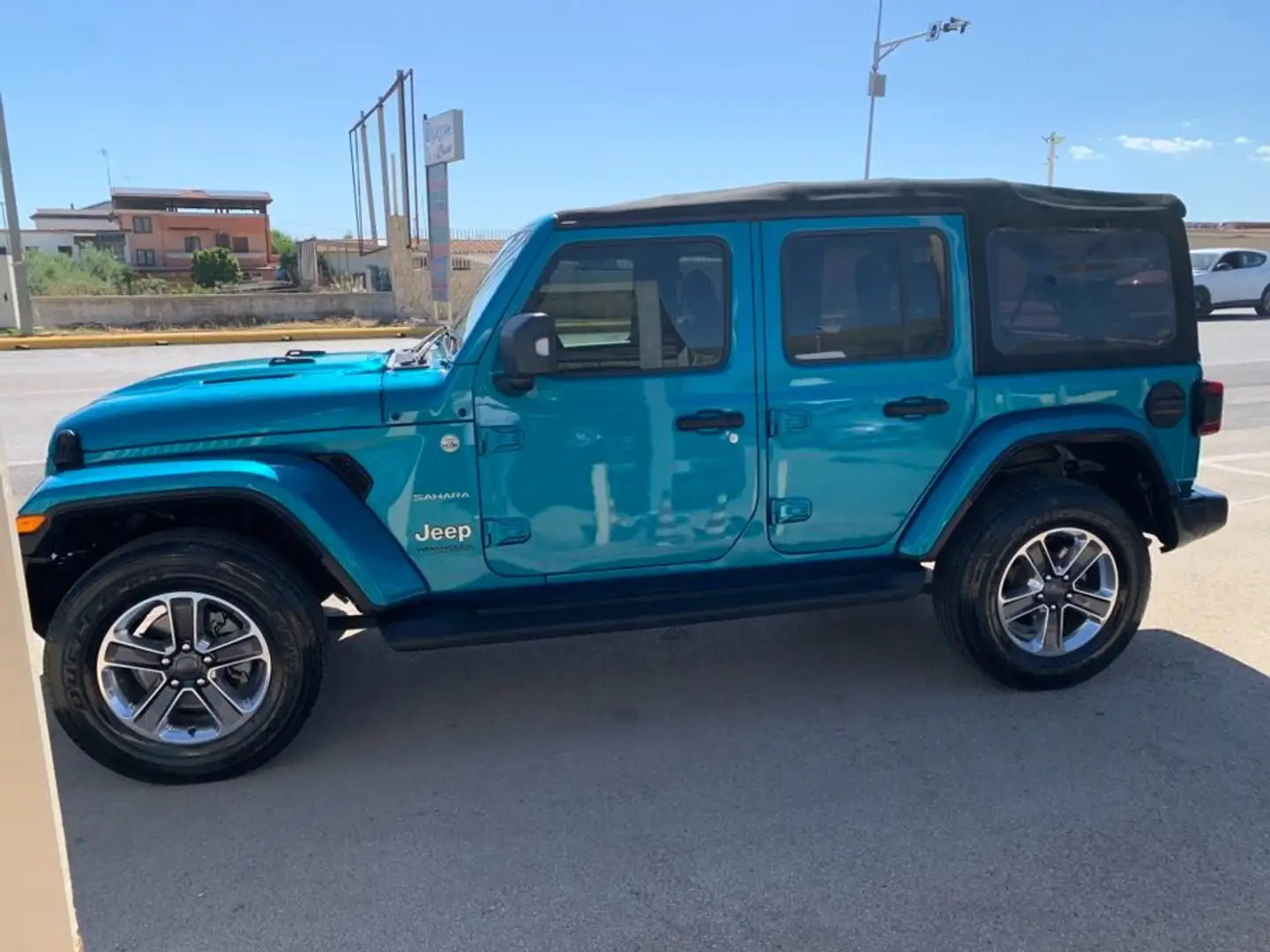 Jeep Wrangler Wrangler 2.2 mjt II Sahara cabrio uniprò Blu/Azzurro - 2