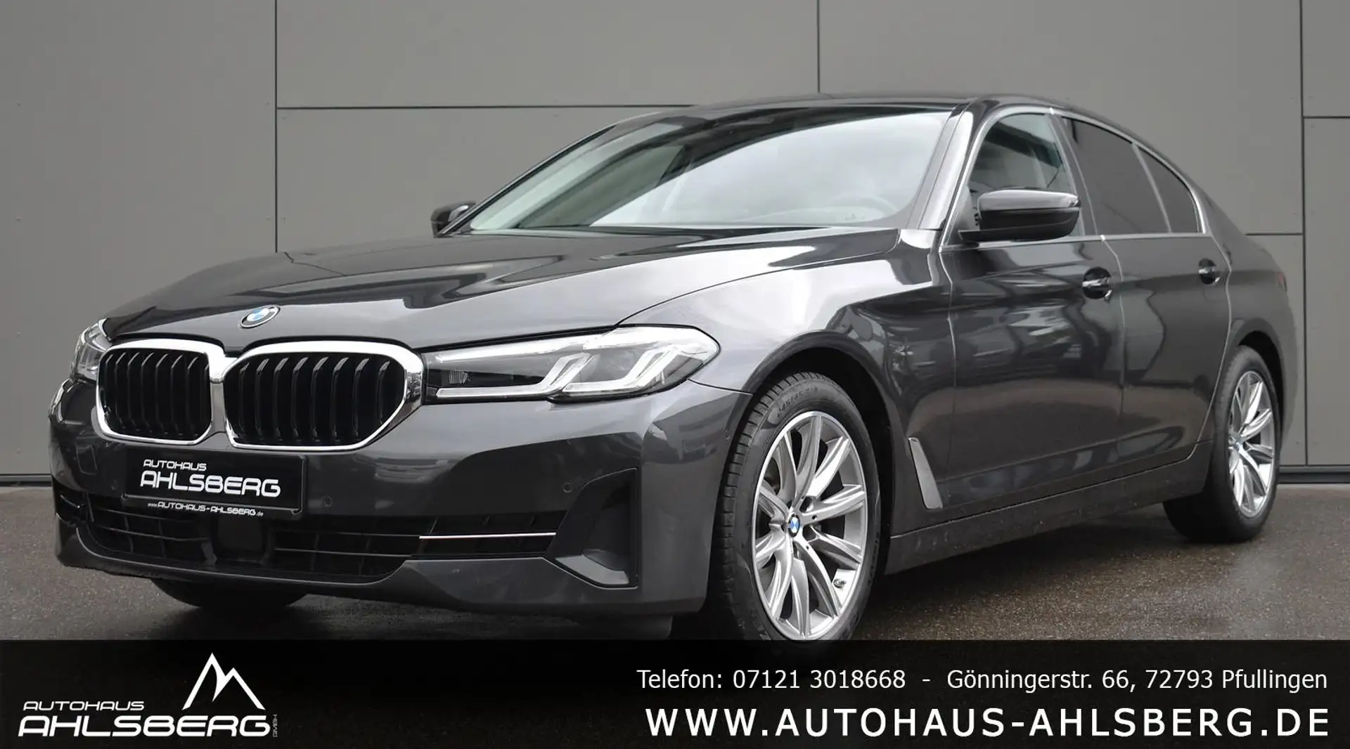 BMW 520 D STEPTRONIC/ LIVE/ACC/STAND./KAMERA/LEDER/HUD/1.H Szary - 1