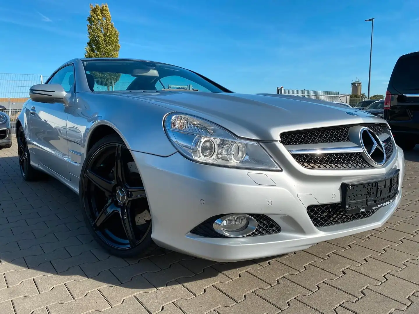 Mercedes-Benz SL 500 |Deutsche Fahr.|Unfallfrei|SERVICE NEU Argintiu - 1