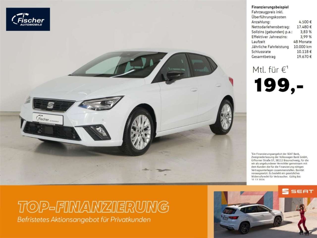 Seat Ibiza 2025 — 1.0 TSI DSG FR ACC/NAV/LED/RFK/SH/Kessy