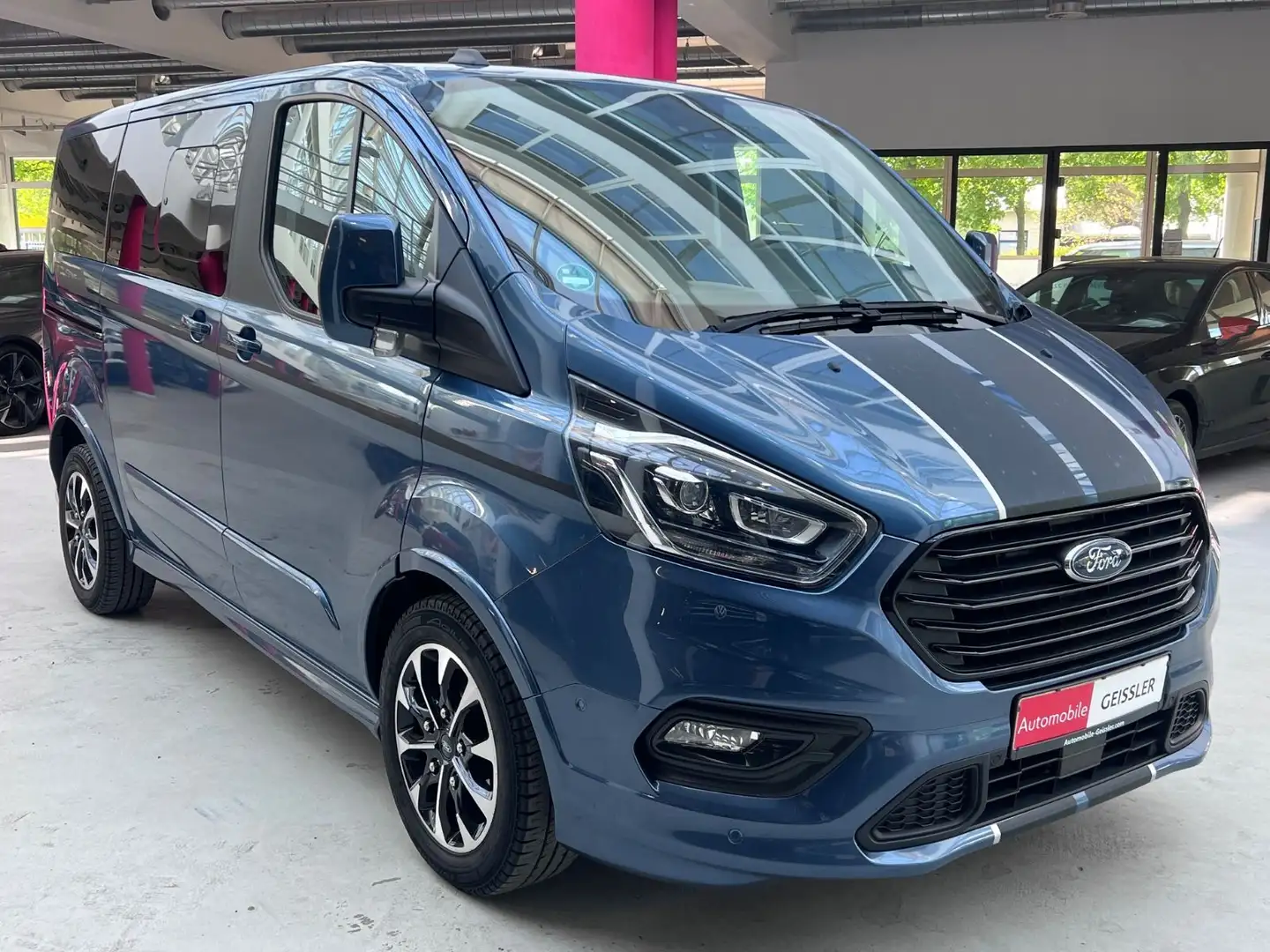 Ford Tourneo Custom SPORT Standhzg.+Kamera+Xenon+ACC Azul - 2