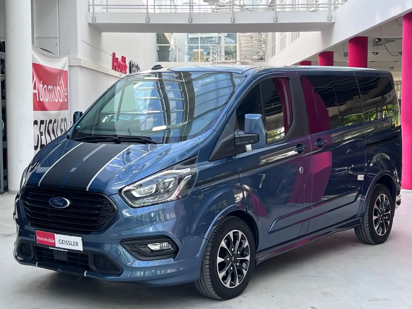 Ford Tourneo Custom SPORT Standhzg.+Kamera+Xenon+ACC Azul - 1