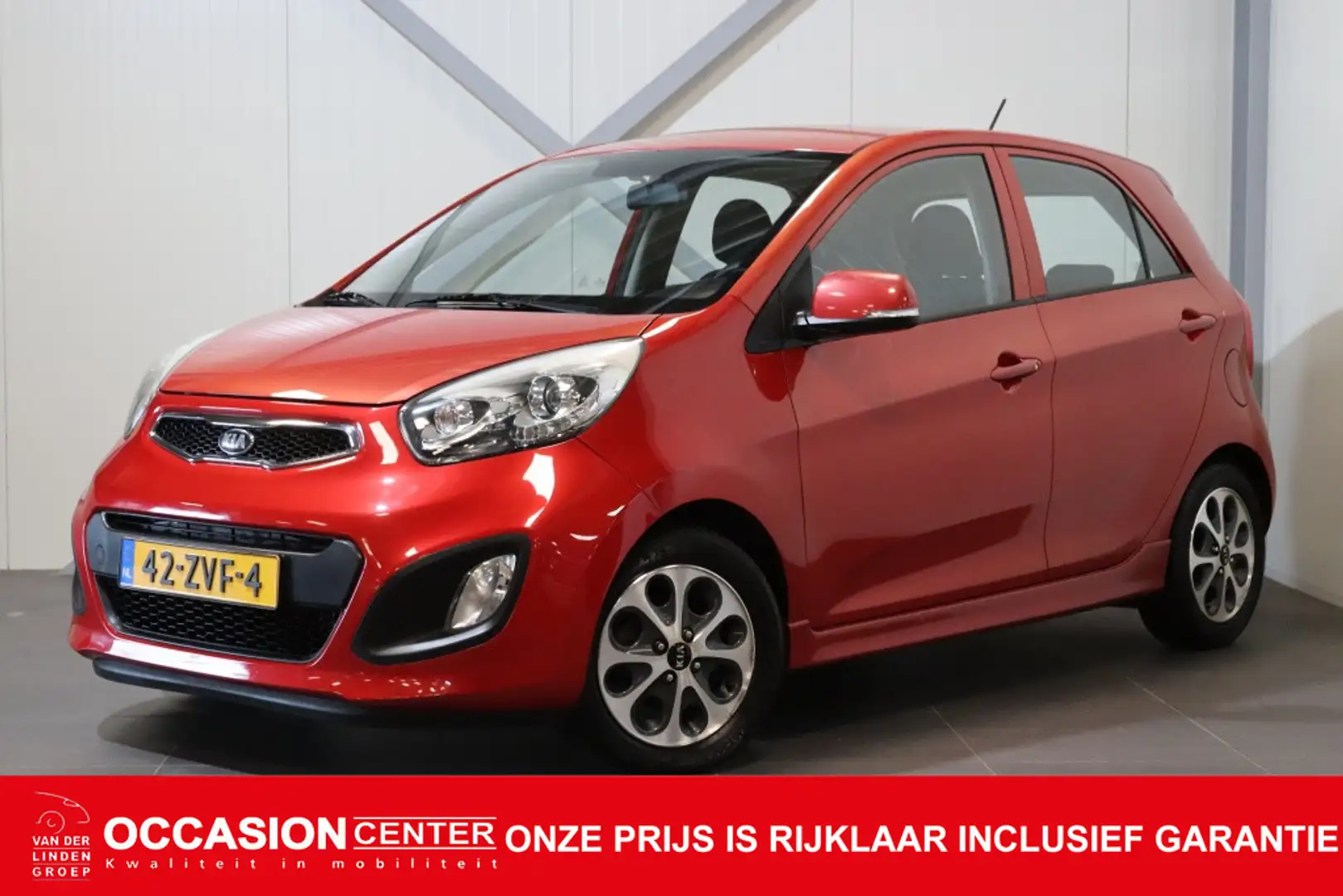 Kia Picanto 1.2 85pk Plus-Pack|Airco|All-Seasonbanden|Rijklaar Roşu - 1