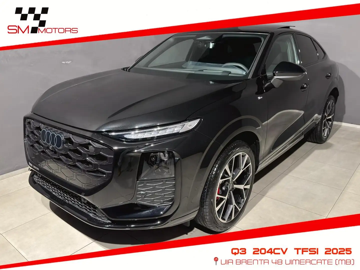 Audi Q3 Sportback 2.0 tfsi S line edition quattro 204cv Nero - 1