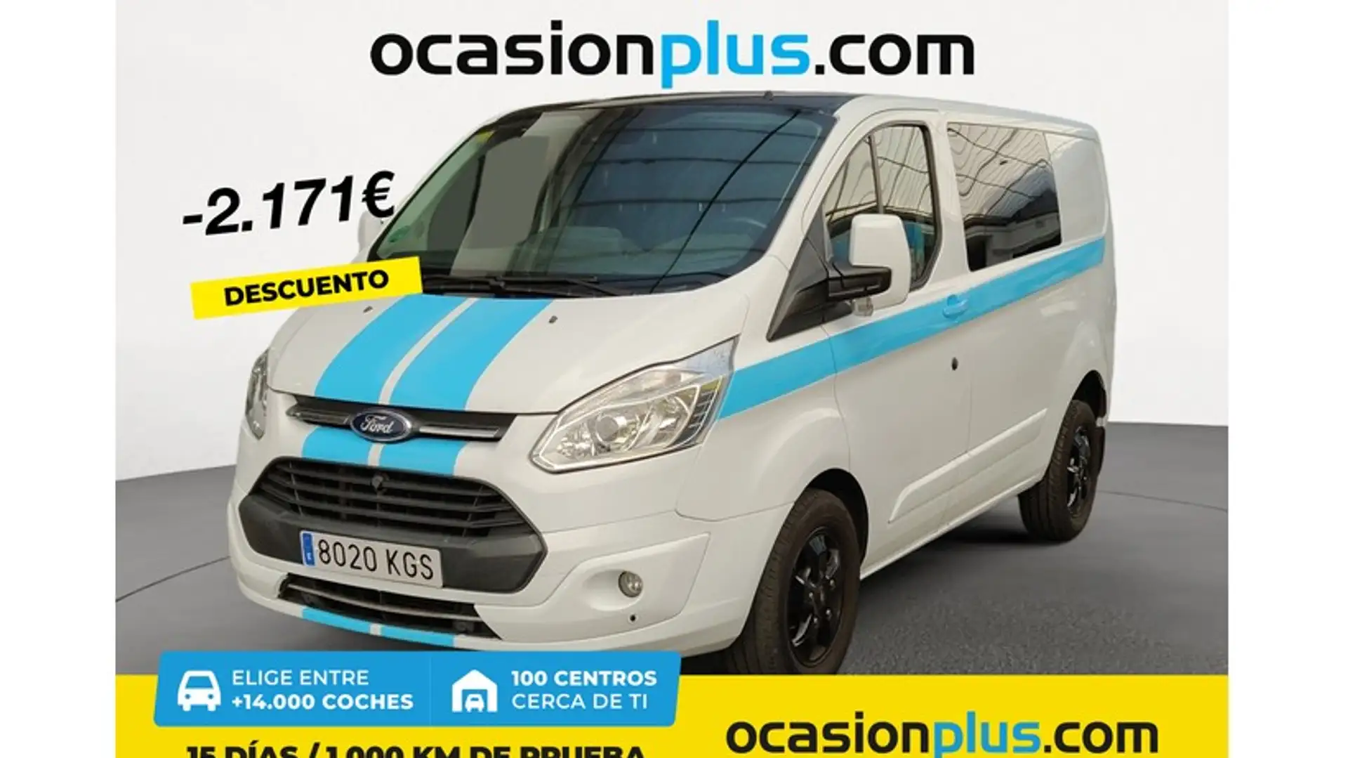 Ford Transit Custom FT 320 L1 Mixto Trend M1 EcoBlue 17 Blanc - 1