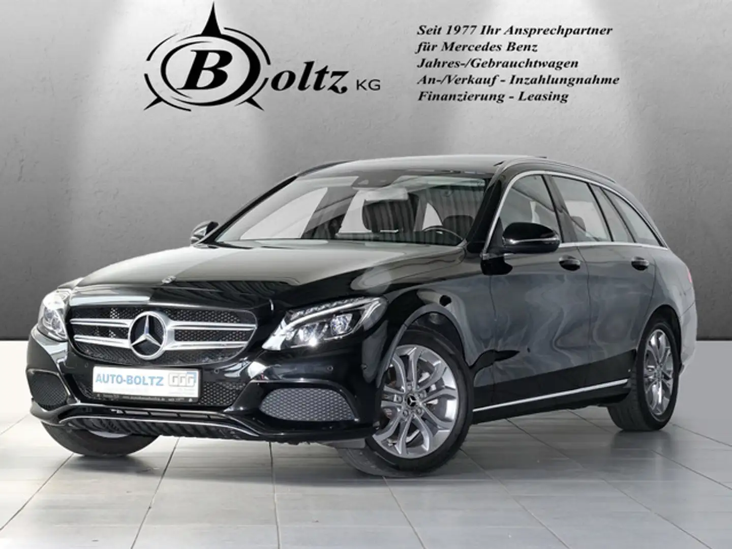 Mercedes-Benz C 180 T CGI Avantgarde AHK LED ILS Pano Parkass. Negro - 1