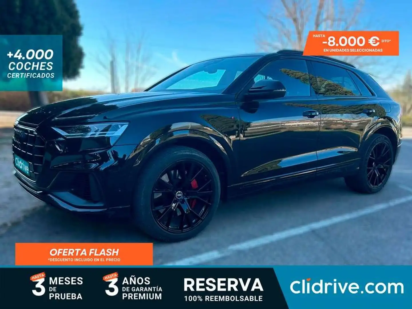 Audi Q8 55 TFSIe 280kW Black Line Pl quattro tip Negro - 1