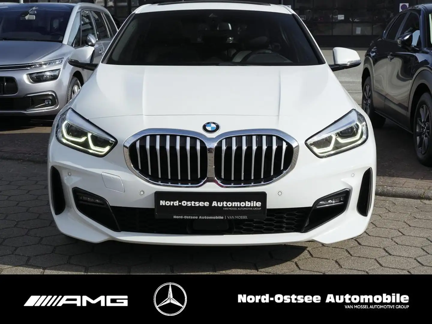 BMW 118 i M Sport  PANO PDC M-TECHNIK LED NAVI TEMPO Blanc - 2