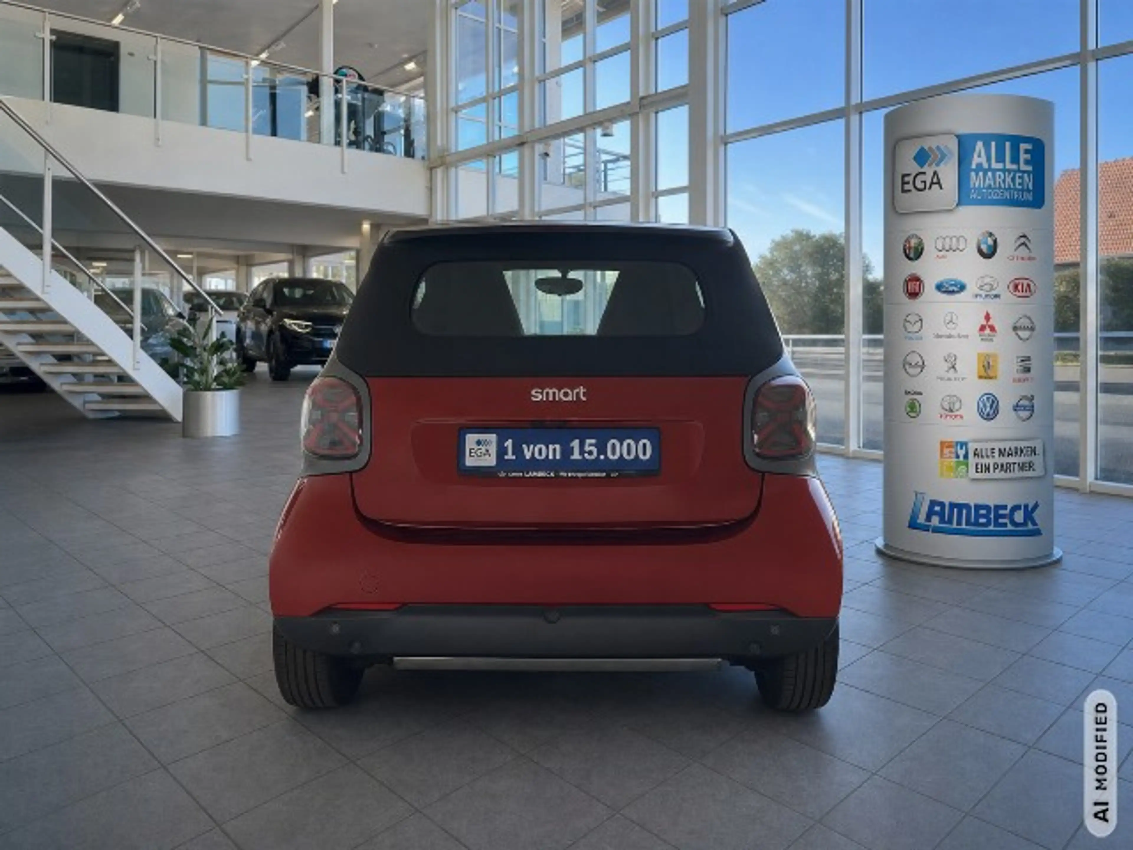 smart forTwo EQ cabrio*EXCLUSIVE*22kW*9TKM*CAM*MEDIA*ALLW*LED*S — photo 4
