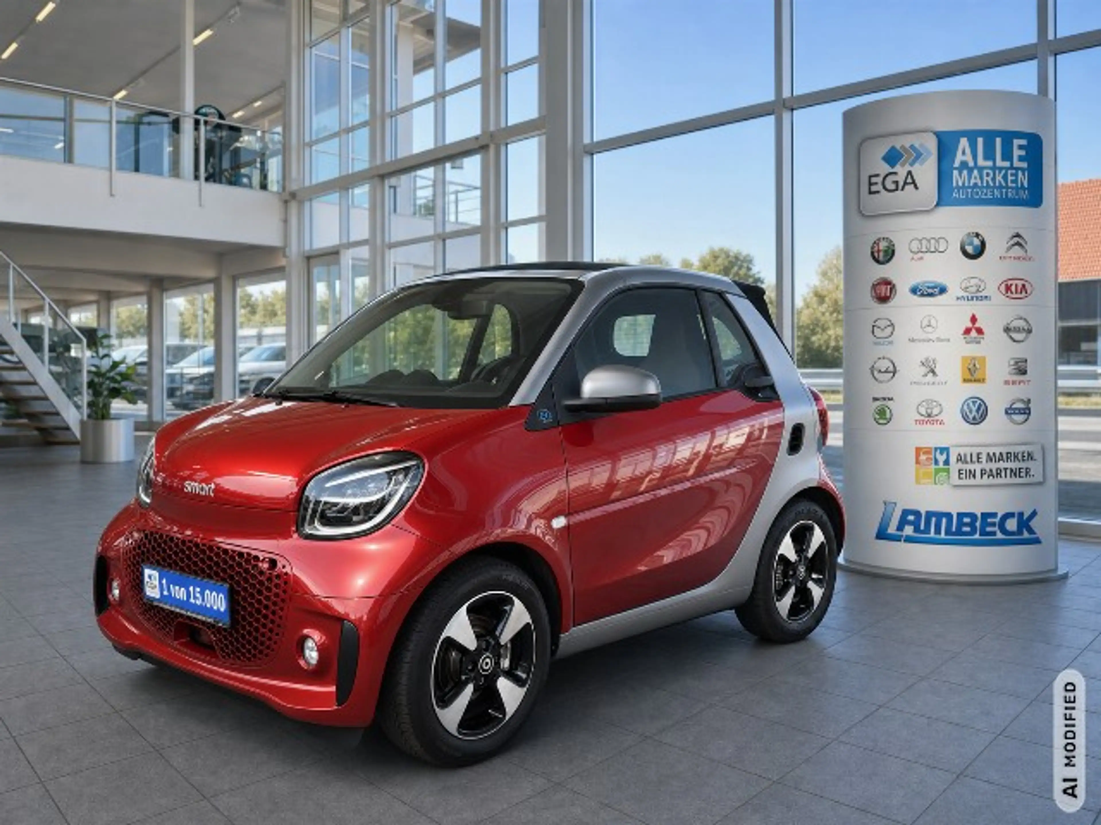 smart forTwo EQ cabrio*EXCLUSIVE*22kW*9TKM*CAM*MEDIA*ALLW*LED*S — photo 11