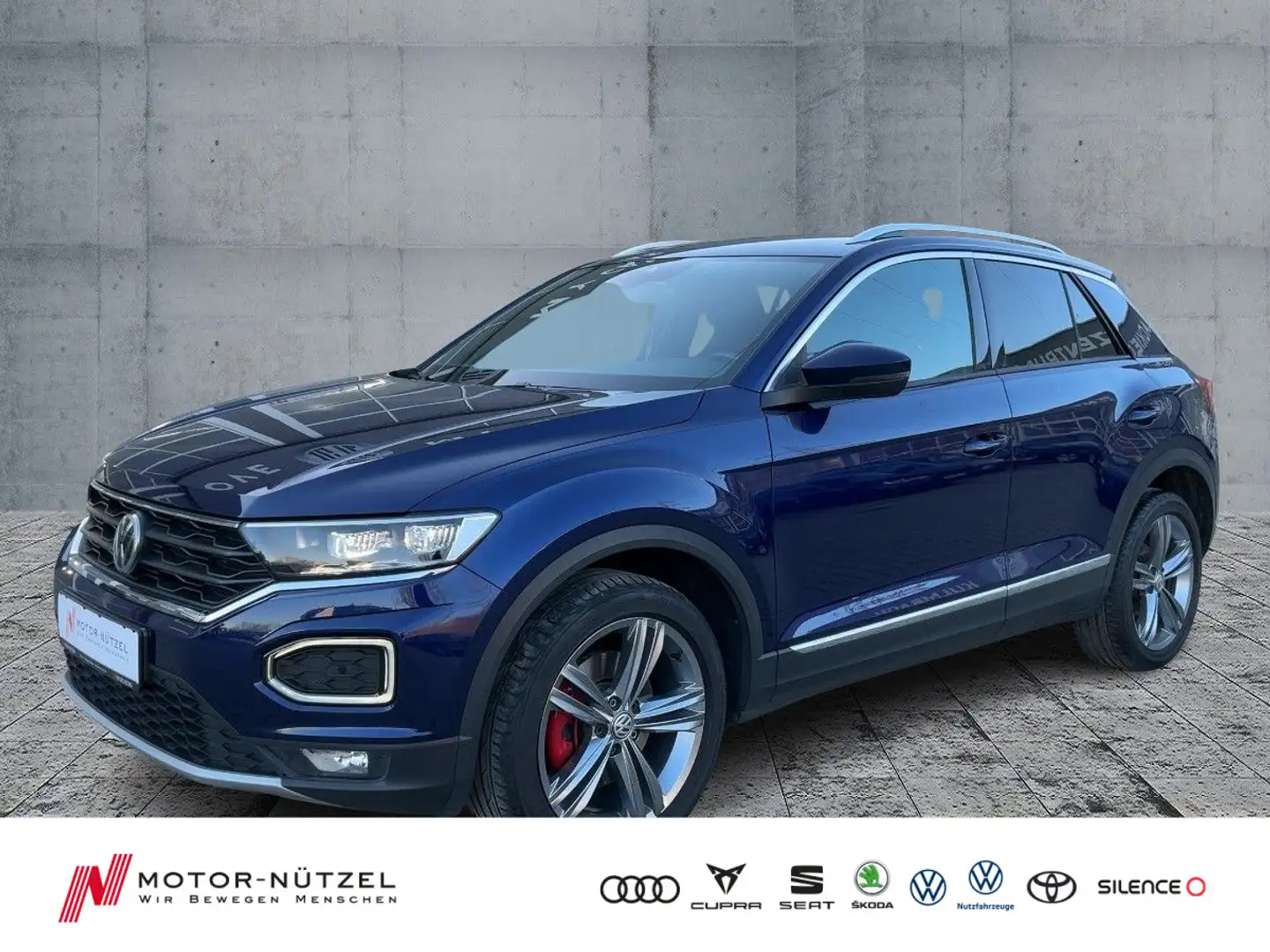 Volkswagen T-Roc 2.0TDI 4M DSG SPORT LED+NAV+ACC+SHZ+RFK+VC Blau - 1