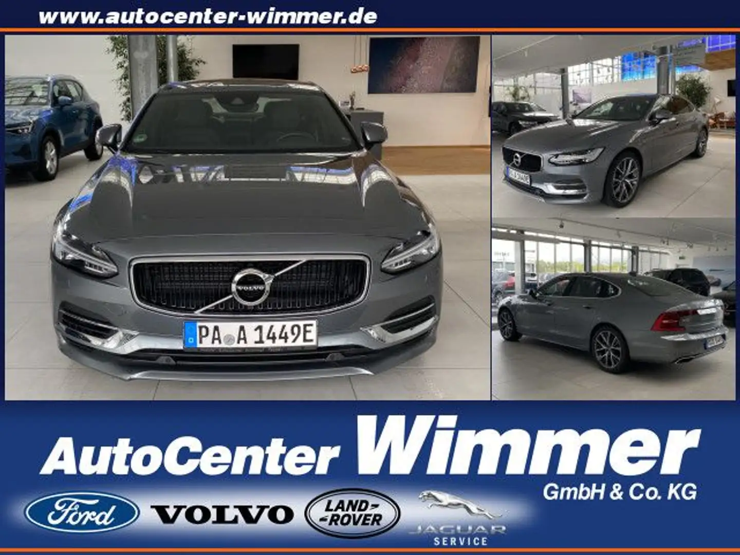 Volvo S90 T8 Twin Engine AWD Momentum Business+Licht uvm Gris - 1