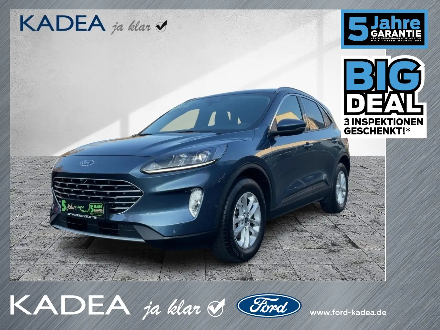 Ford Kuga 1.5 EcoBoost Titanium ACC+Navi+SHZ+Winterp. Blau - 1