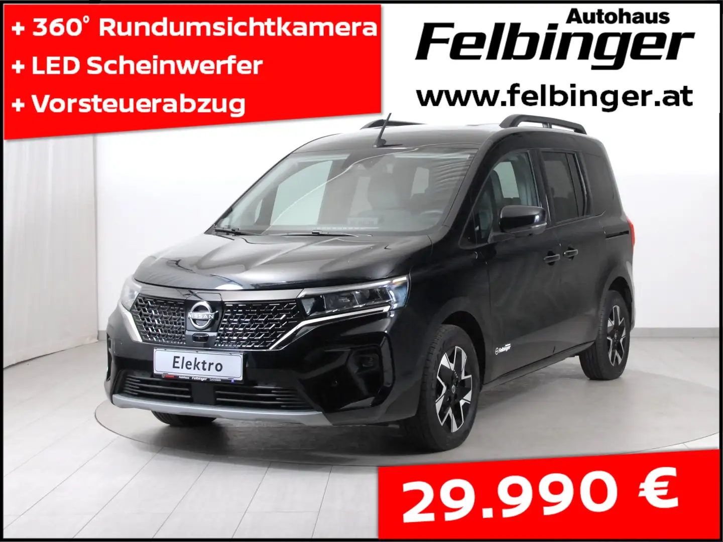 Nissan Townstar Tekna L1 44kWh *LED, Leder, Navi, Wärmepumpe* Schwarz - 1