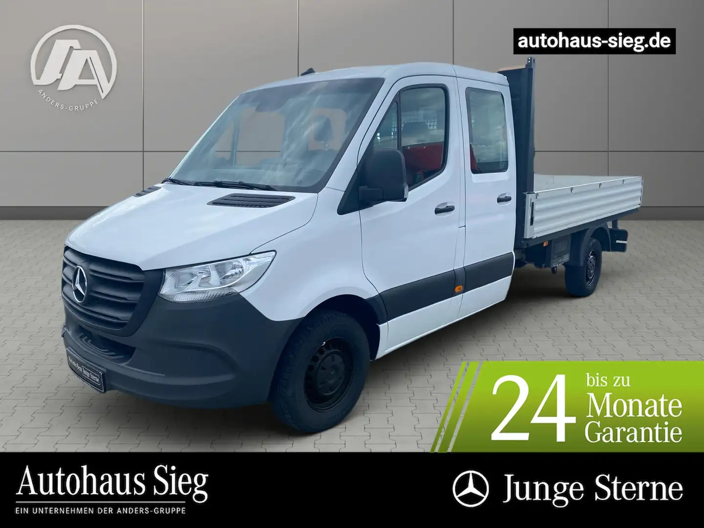 Mercedes-Benz Sprinter 319 Doka Pritsche AUT*Klima*AHK 3,5t* Blanc - 1