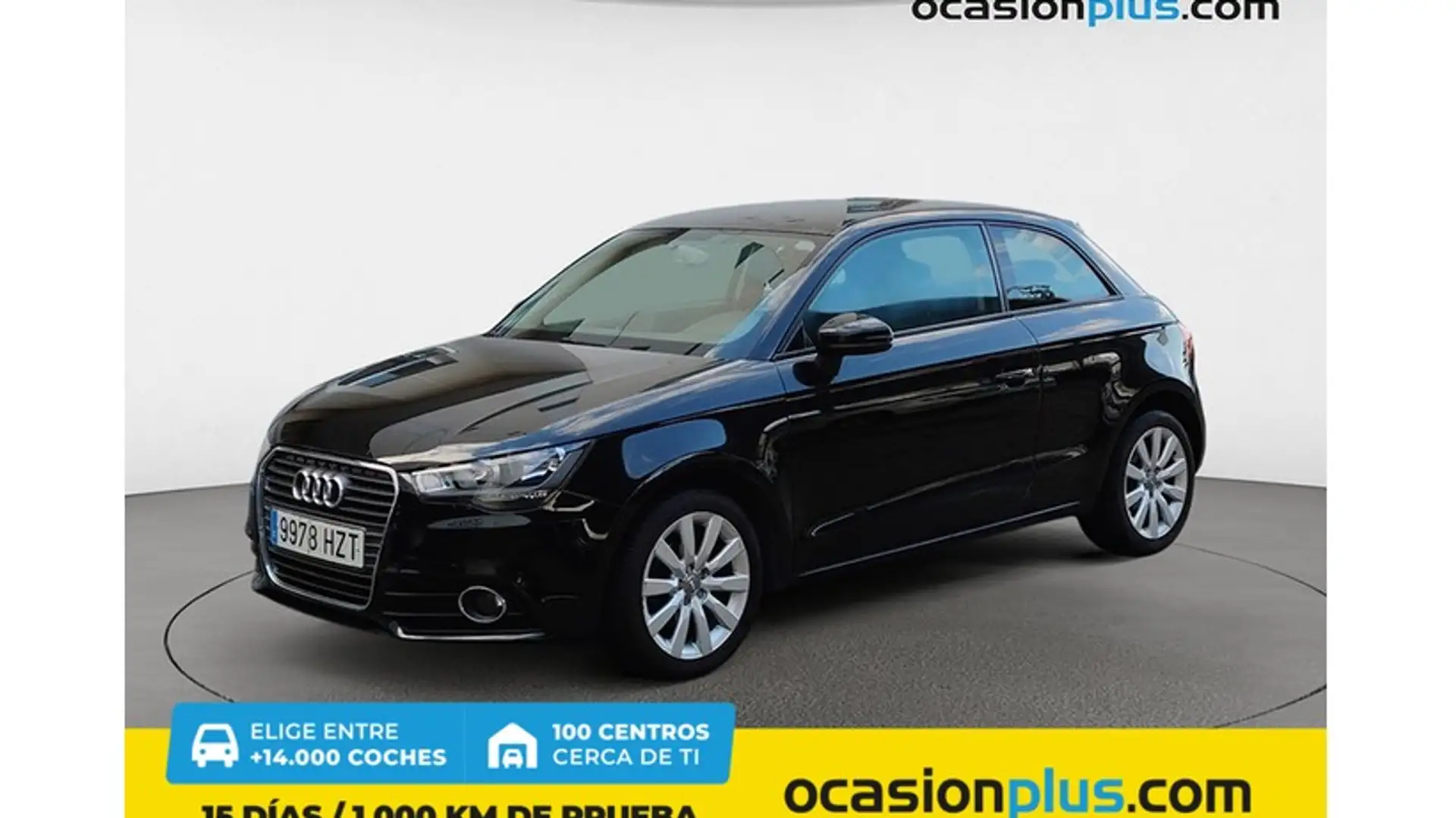 Audi A1 1.6TDI Attracted S-Tronic 90 Schwarz - 1