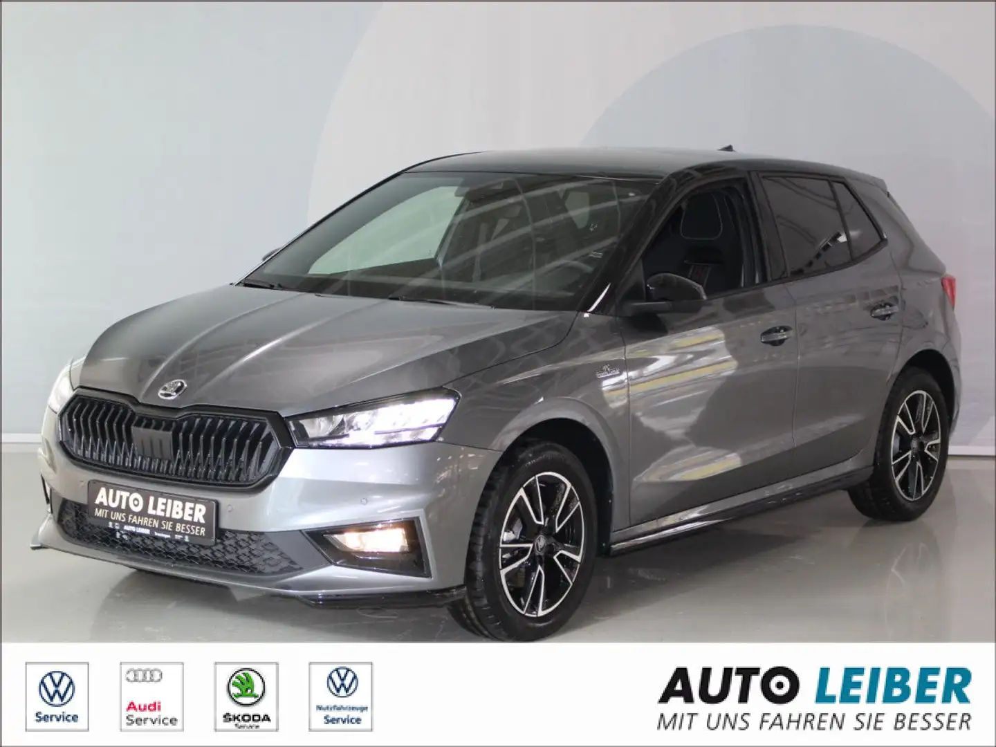 Skoda Fabia 1.0 TSI Monte Carlo /Cam/LED/App Sportpaket Gris - 1