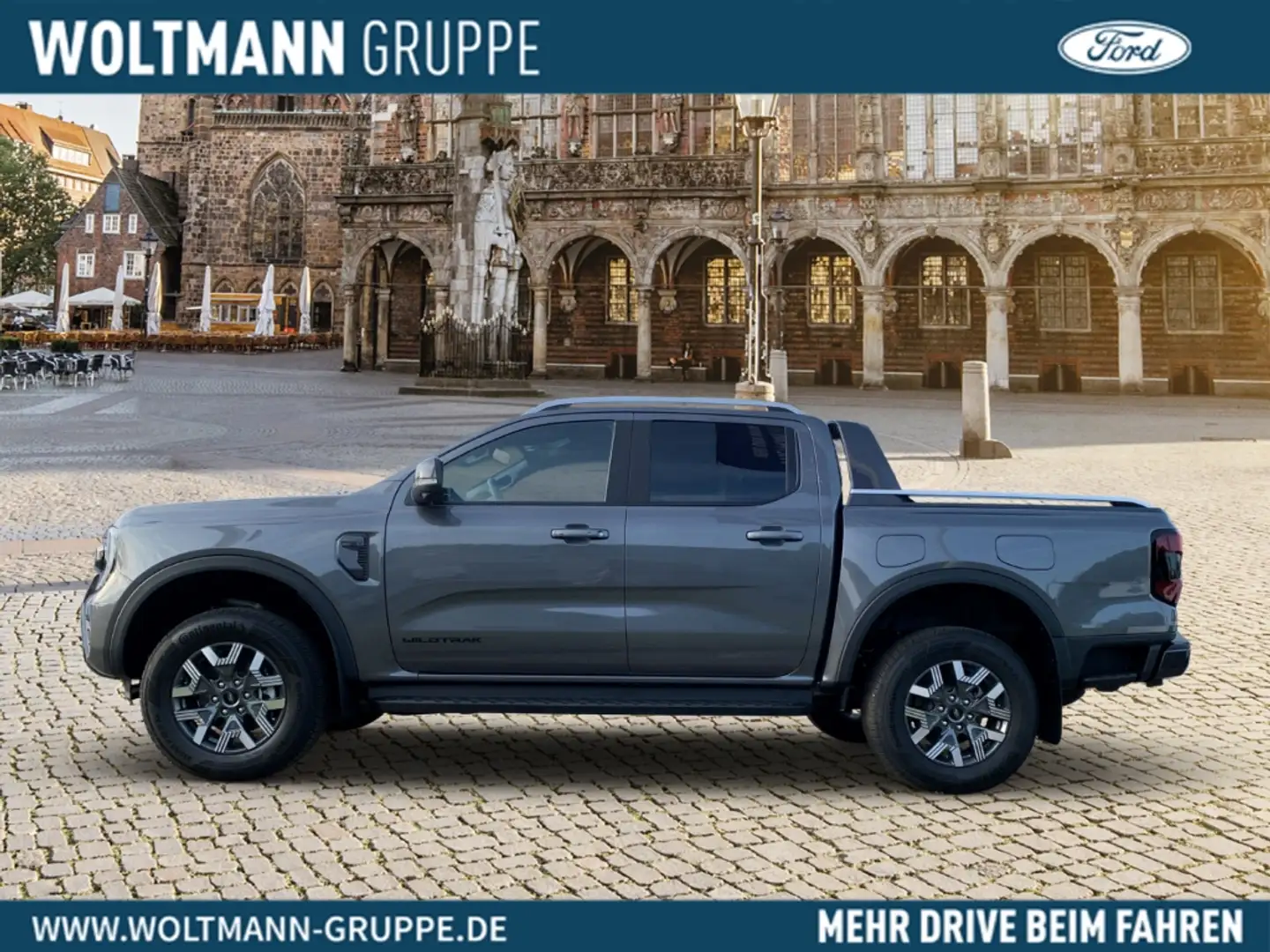 Ford Ranger Plug-in-Hybrid Wildtrak e-4WD 2,3 EcoBoost, 3,5 to Grau - 2