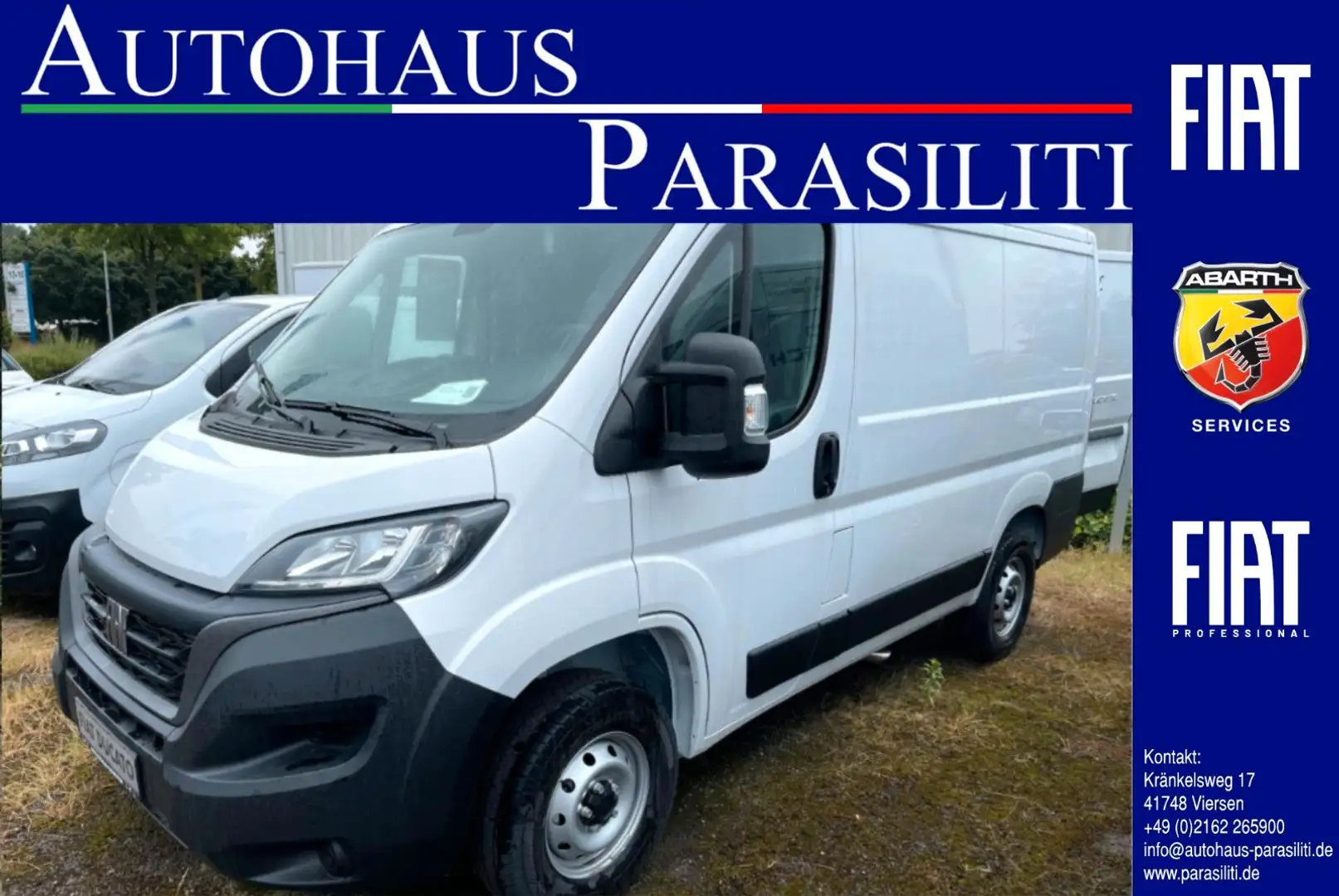 Fiat Ducato Kawa 30 L1H1 120, Kamera, Allwetter, AHK Bianco - 1