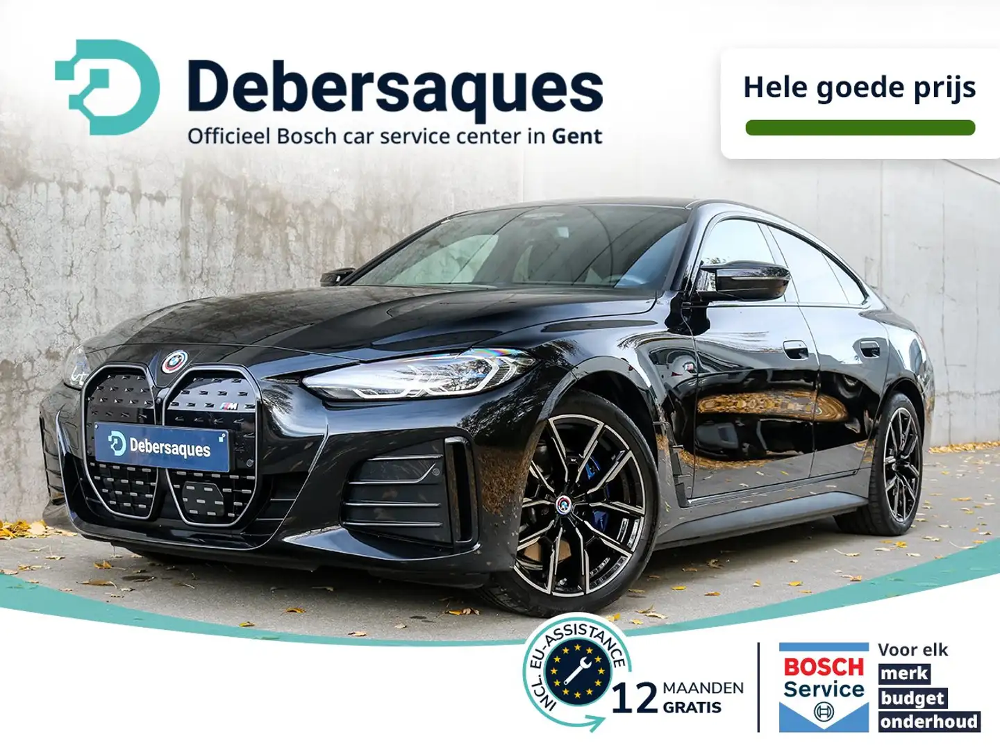 BMW i4 M50 Gran Coupé 544PK PSENS+360CAM Harman/Kardon Zwart - 1