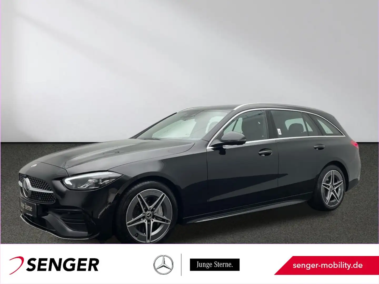 Mercedes-Benz C 300 d T AMG Distronic Rückfahrkamera LED AHK Noir - 1