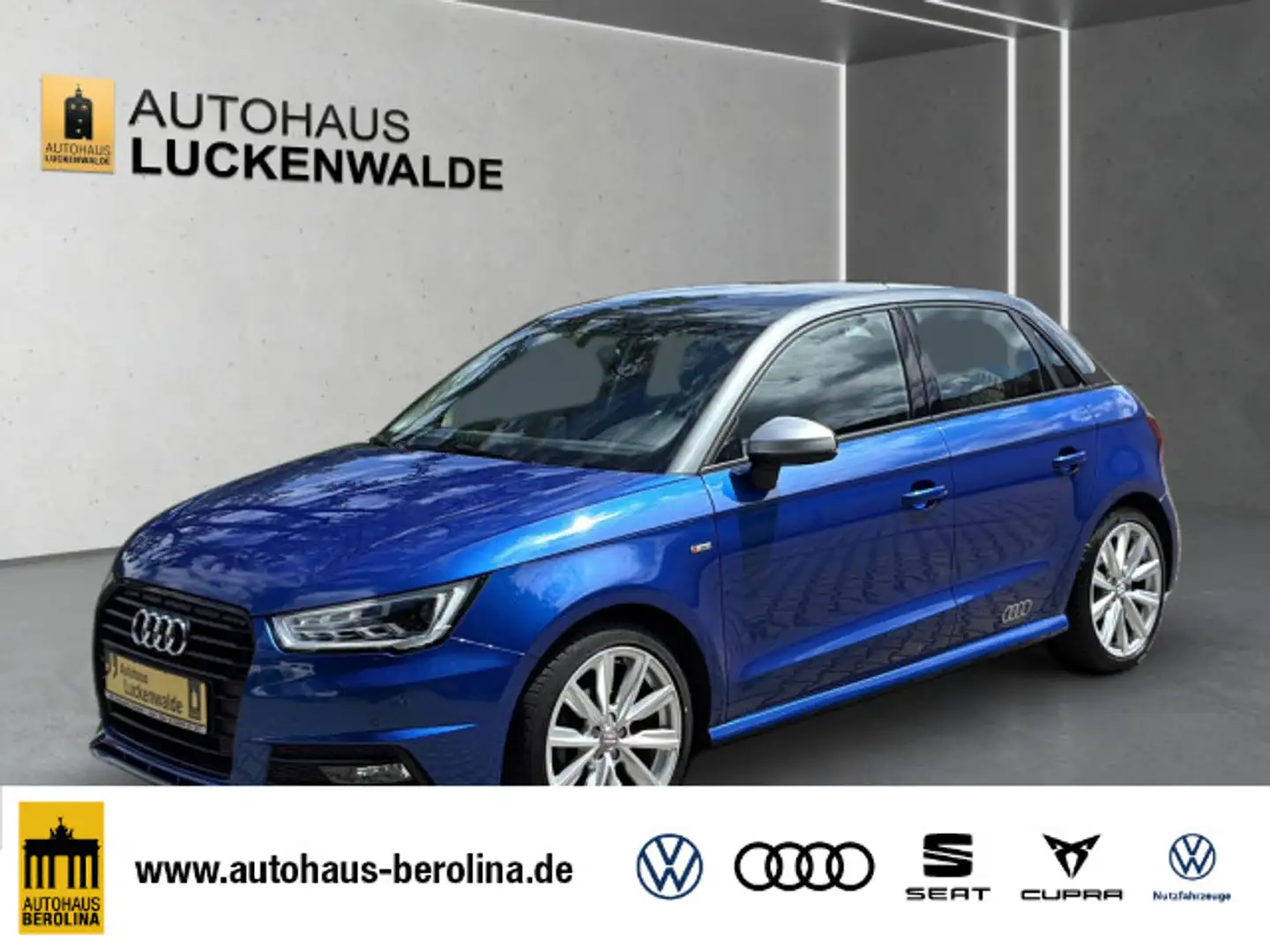 Audi A1 1.0 TFSI S line S tronic *GRA*SHZ* Blauw - 1